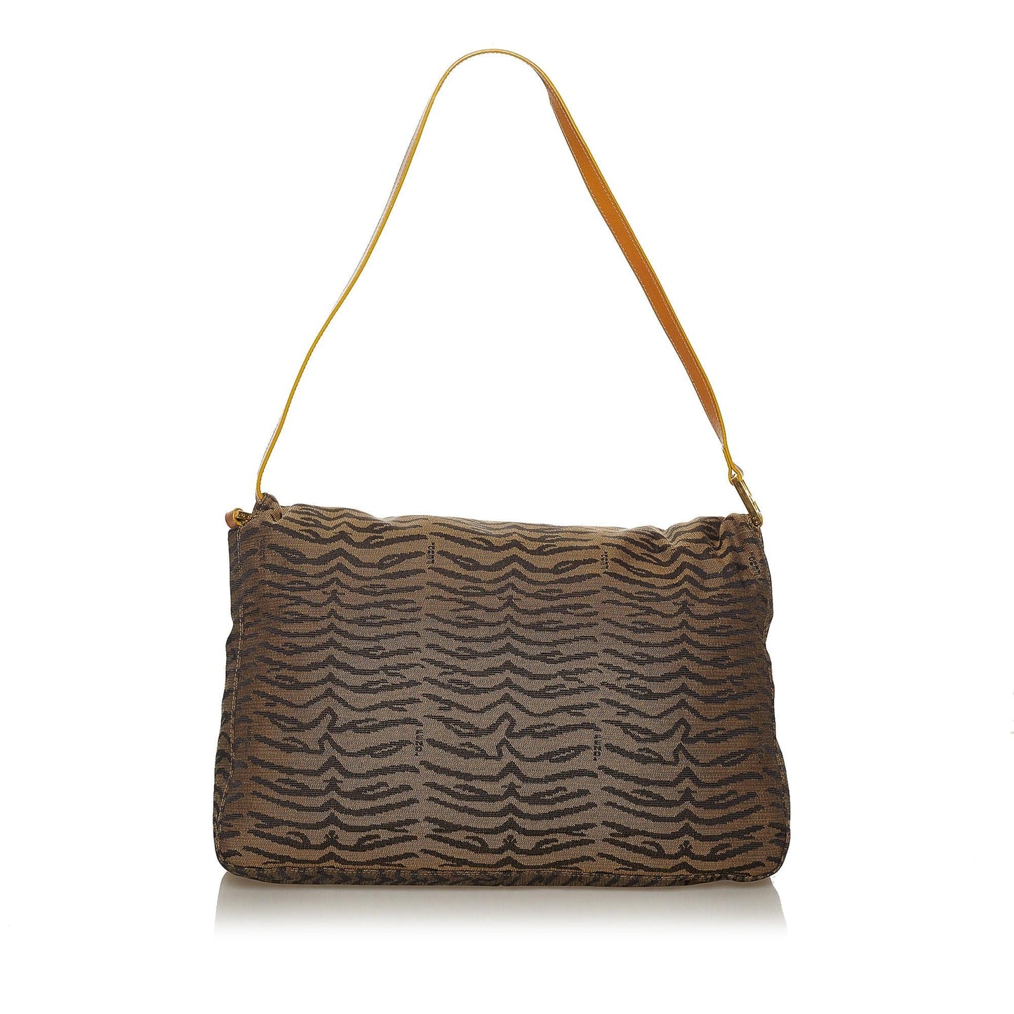 Fendi Tiger Print Shoulder Bag Shg Canvas