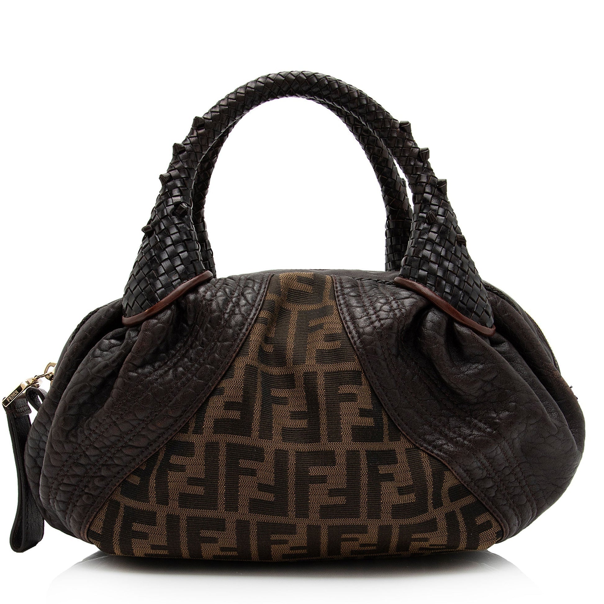 Fendi Tortuga Zucca Spy Satchel Shf Fazhbh Leather Baby Satchel Bag