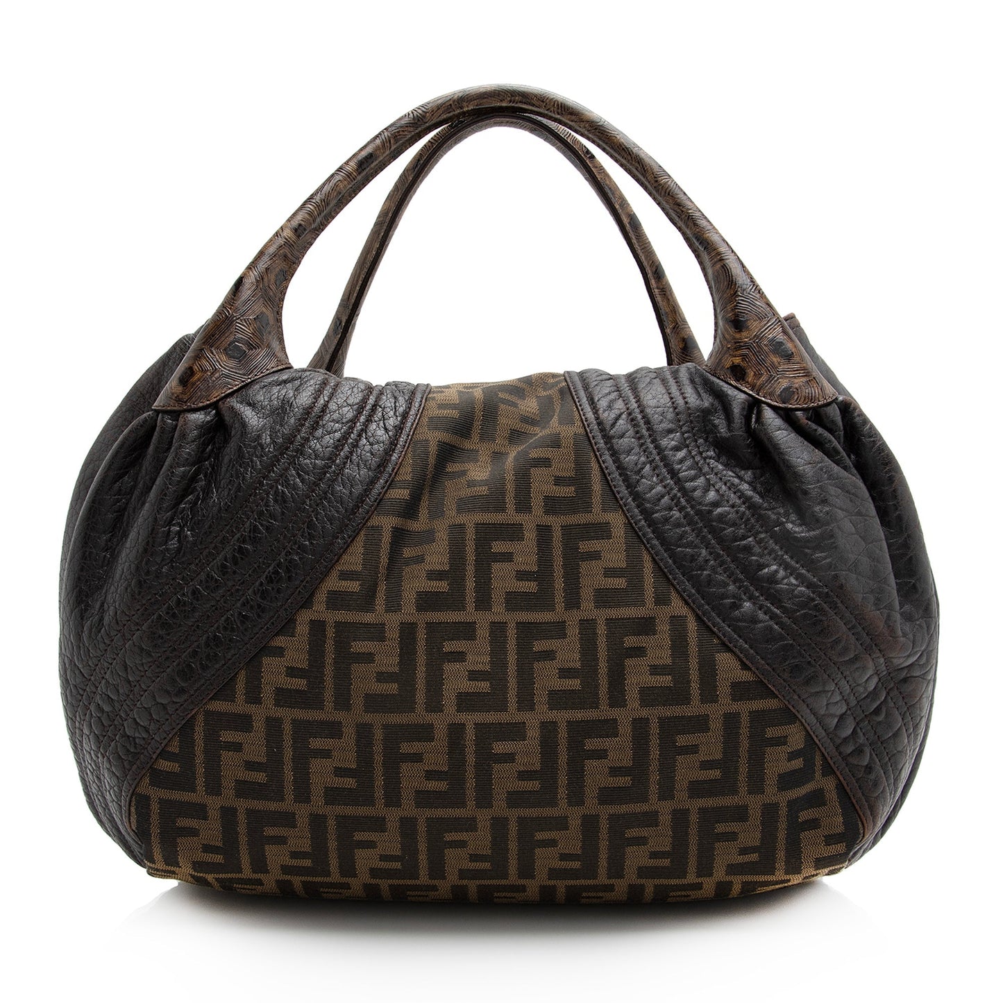 Fendi Tortuga Zucca Spy Satchel Shf Leather Satchel Bag