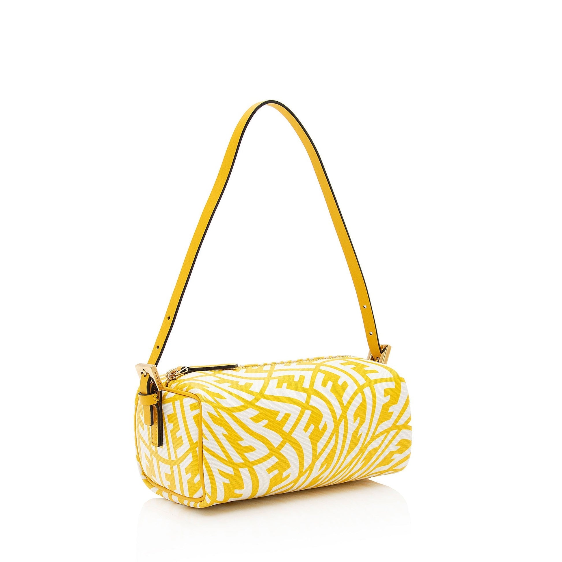 Fendi Sarah Coleman Glazed Ff Vertigo Shoulder Bag Shf Canvas Mini