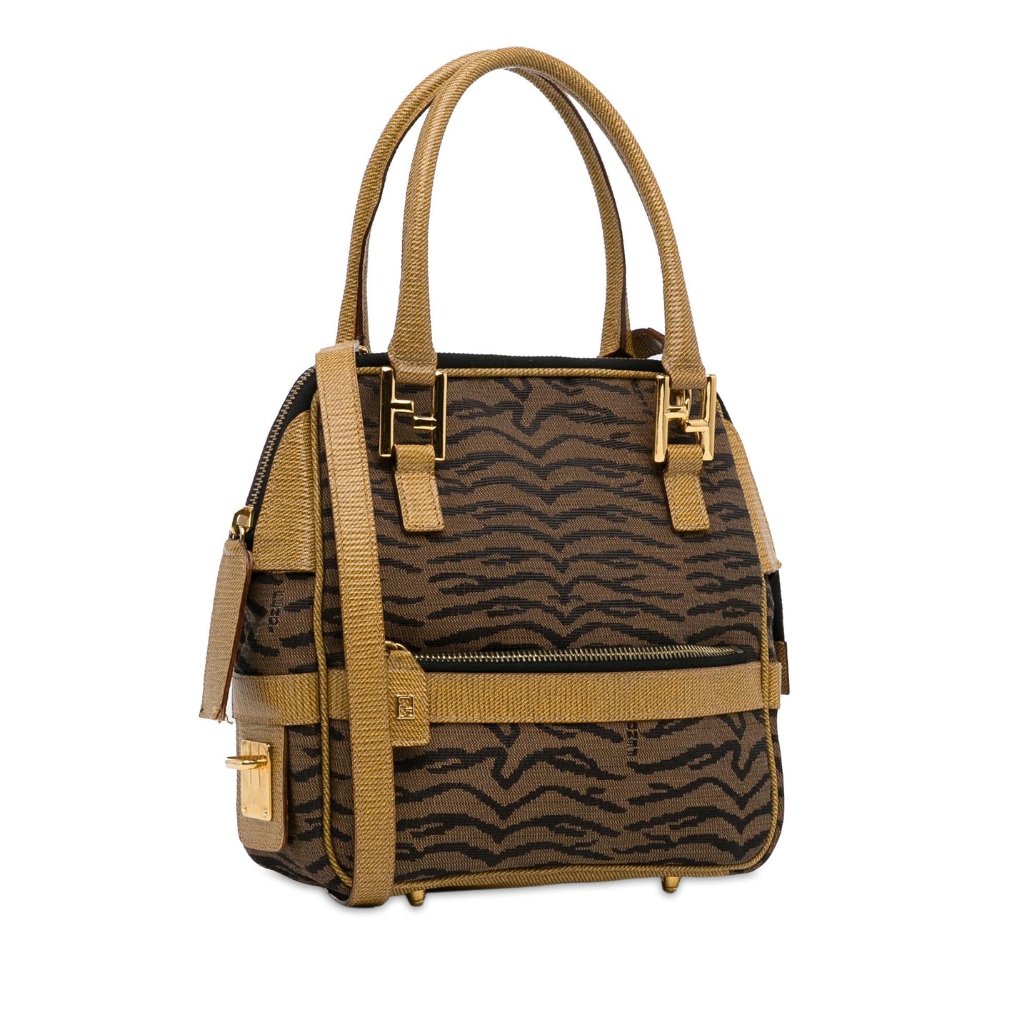 Fendi Zebra Print Satchel Shg Osfg5D Canvas Satchel Bag