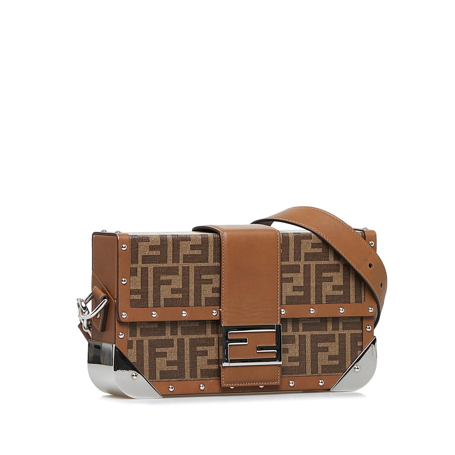 Fendi Zucca Baguette Trunk Crossbody Bag Shoulder Bag Trunk Shg 2Dam79