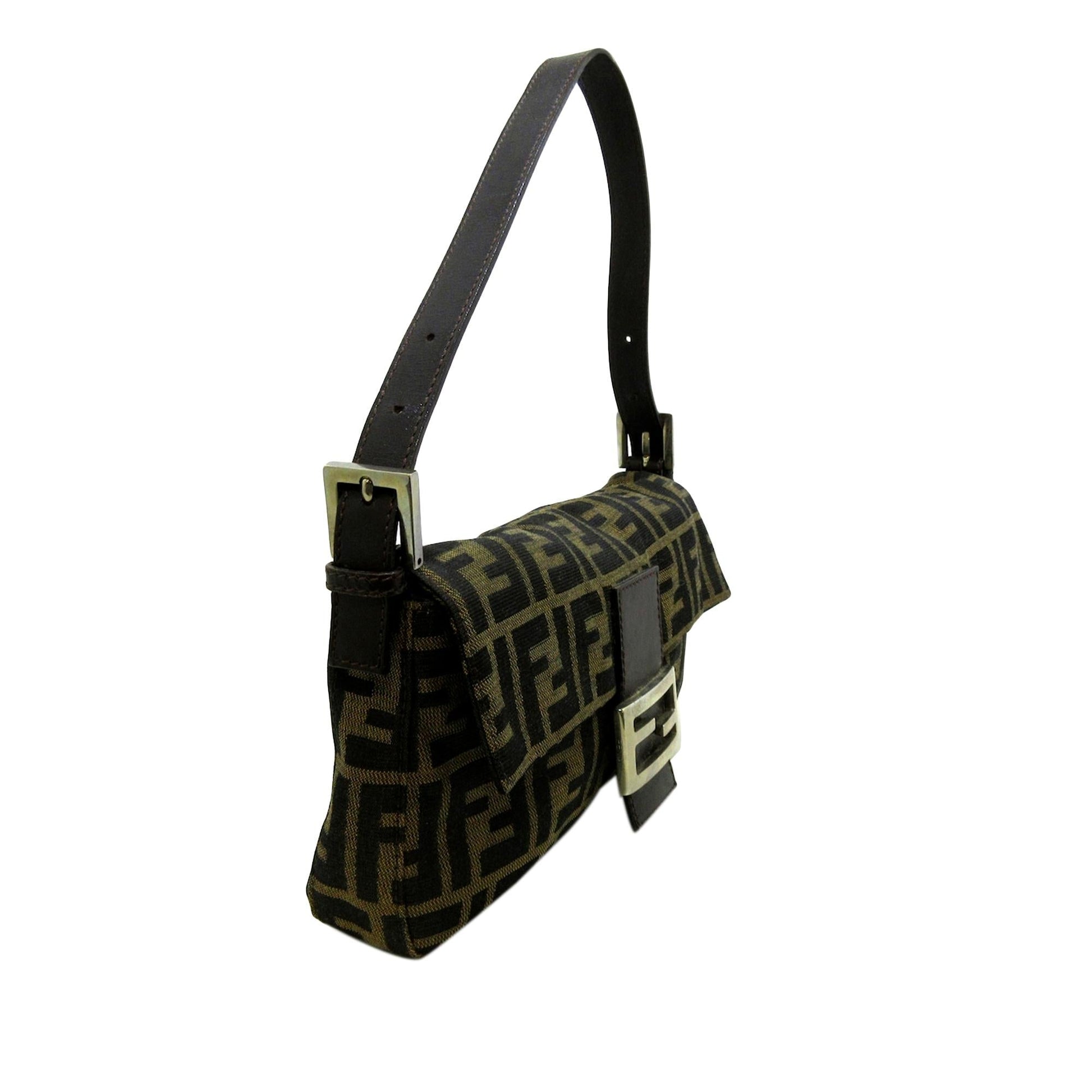 Fendi Zucca Baguette Shg Handbag Shoulder Bag Baguette Shg 36043