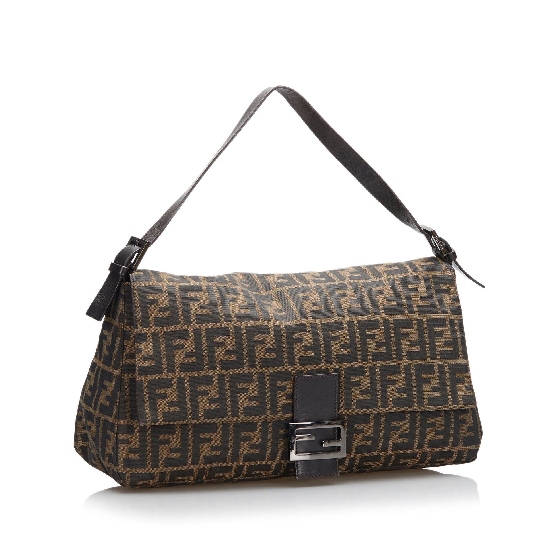 Fendi Zucca Baguette Shg Ec1Oxr Handbag Shoulder Bag
