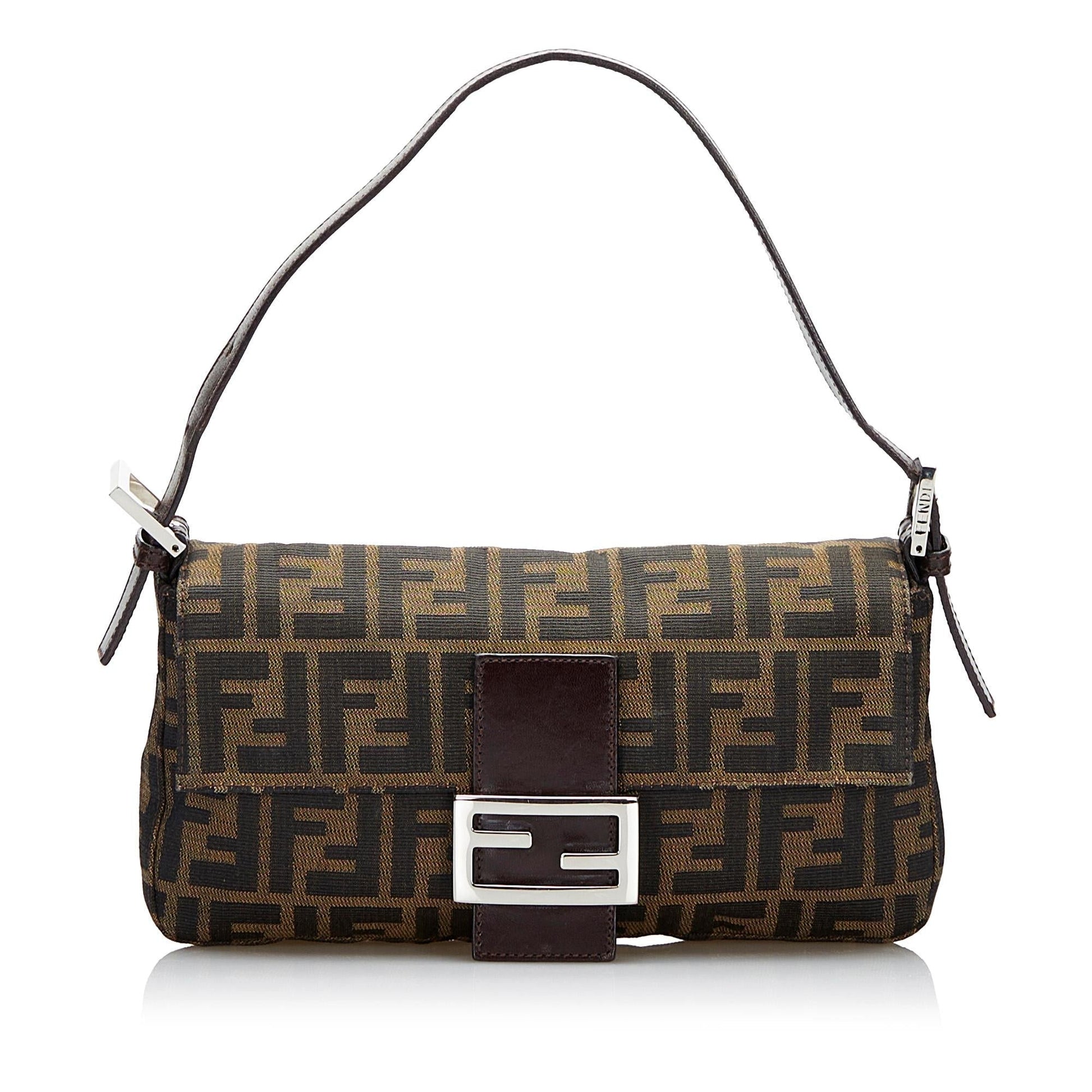 Fendi Zucca Baguette Shg H0Spgl Handbag Shoulder Bag