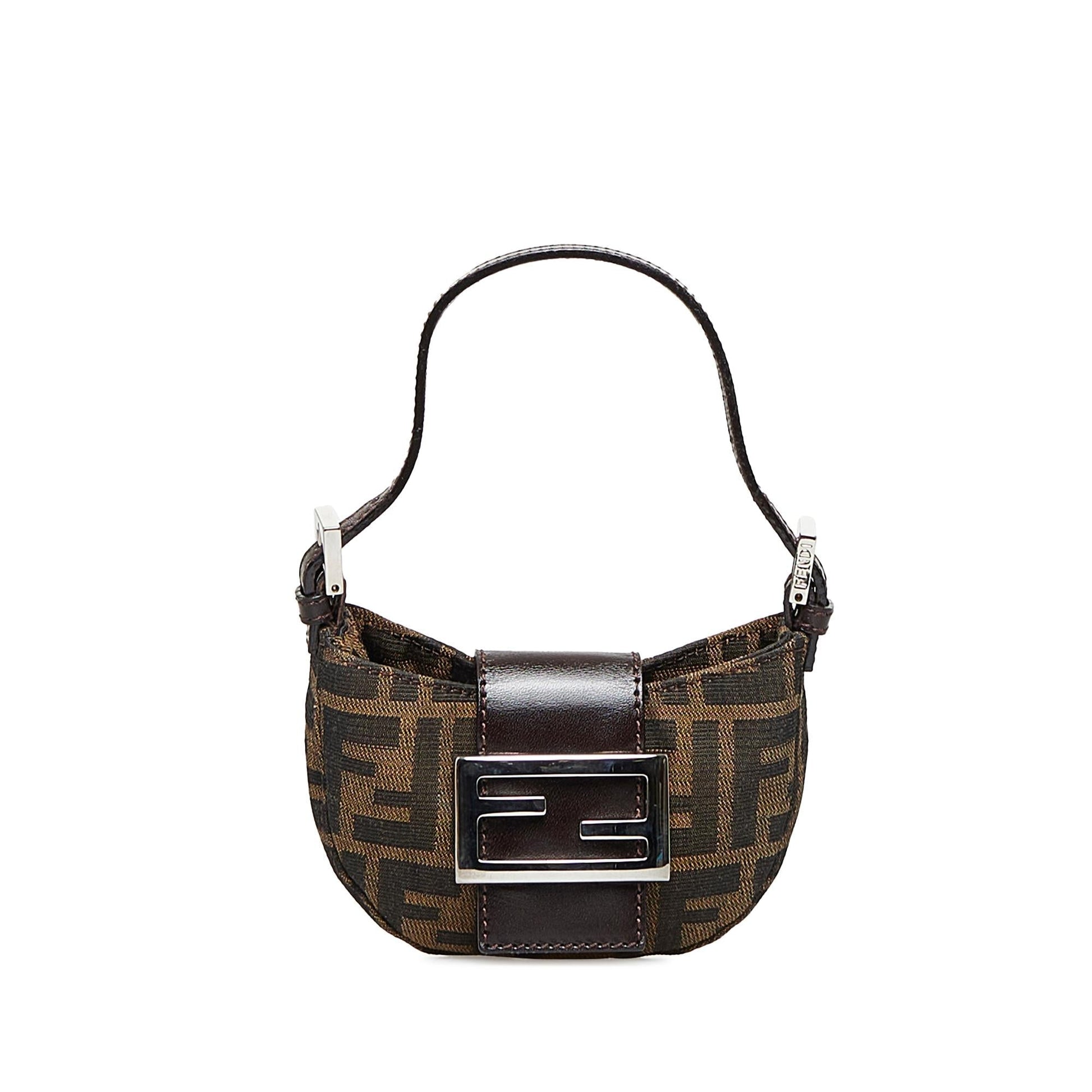 Fendi Zucca Baguette Shg Ibrmqh Handbag Shoulder Bag