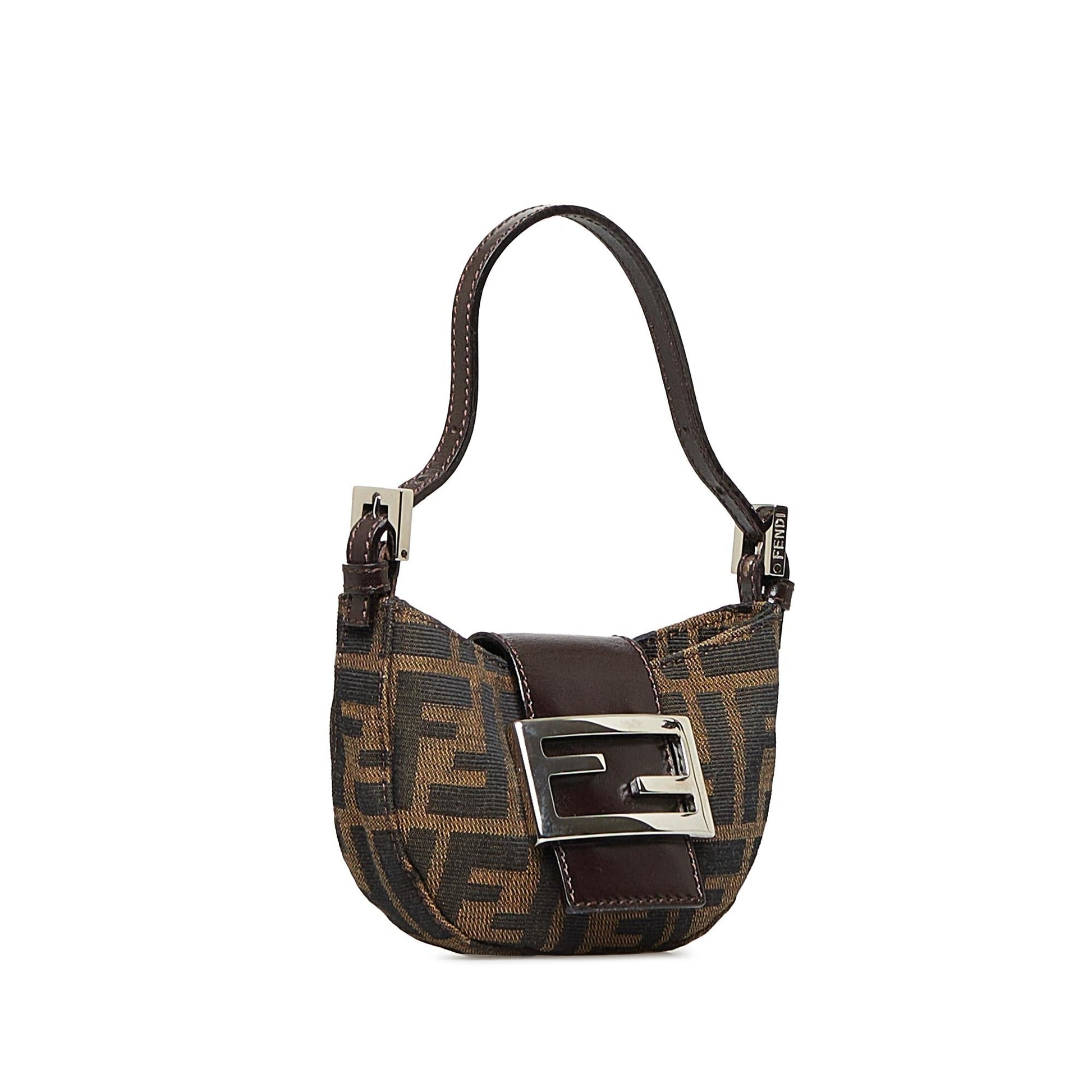 Fendi Zucca Baguette Shg Ibrmqh Handbag Shoulder Bag