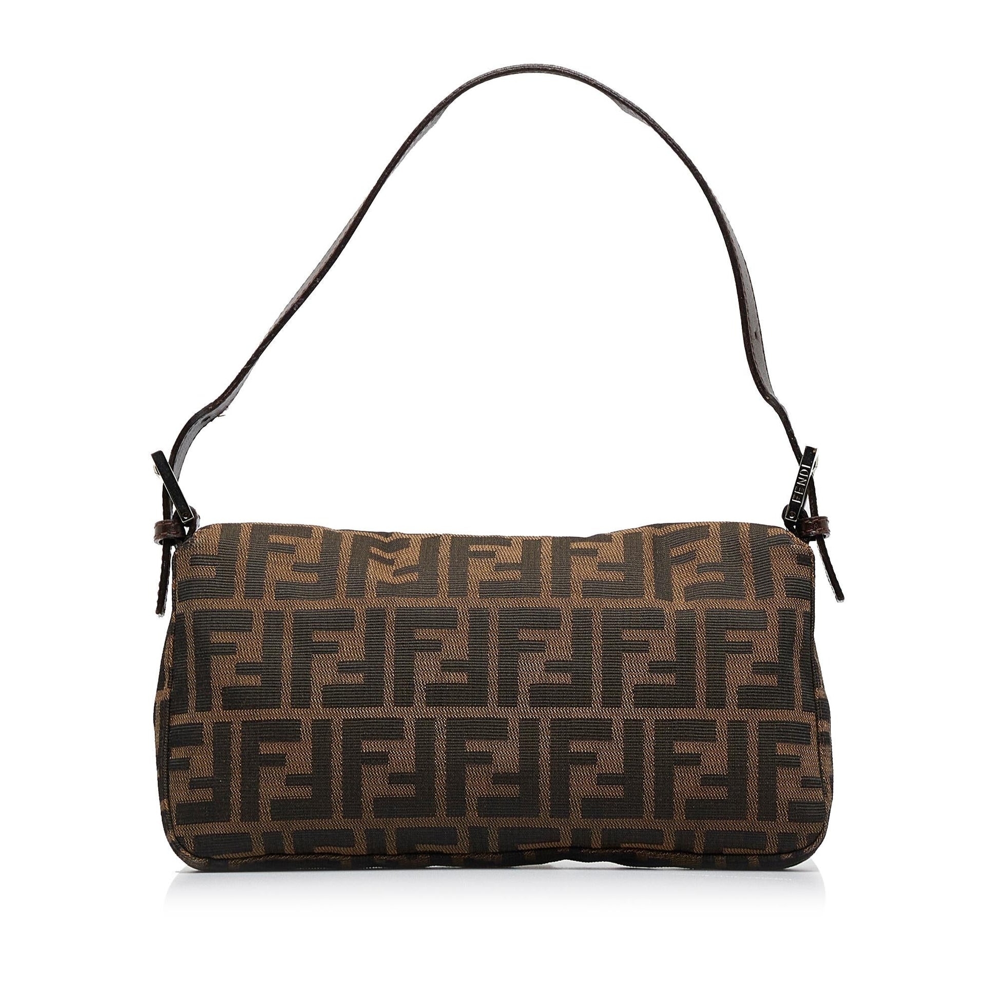Fendi Zucca Baguette Shg Qme Handbag Shoulder Bag