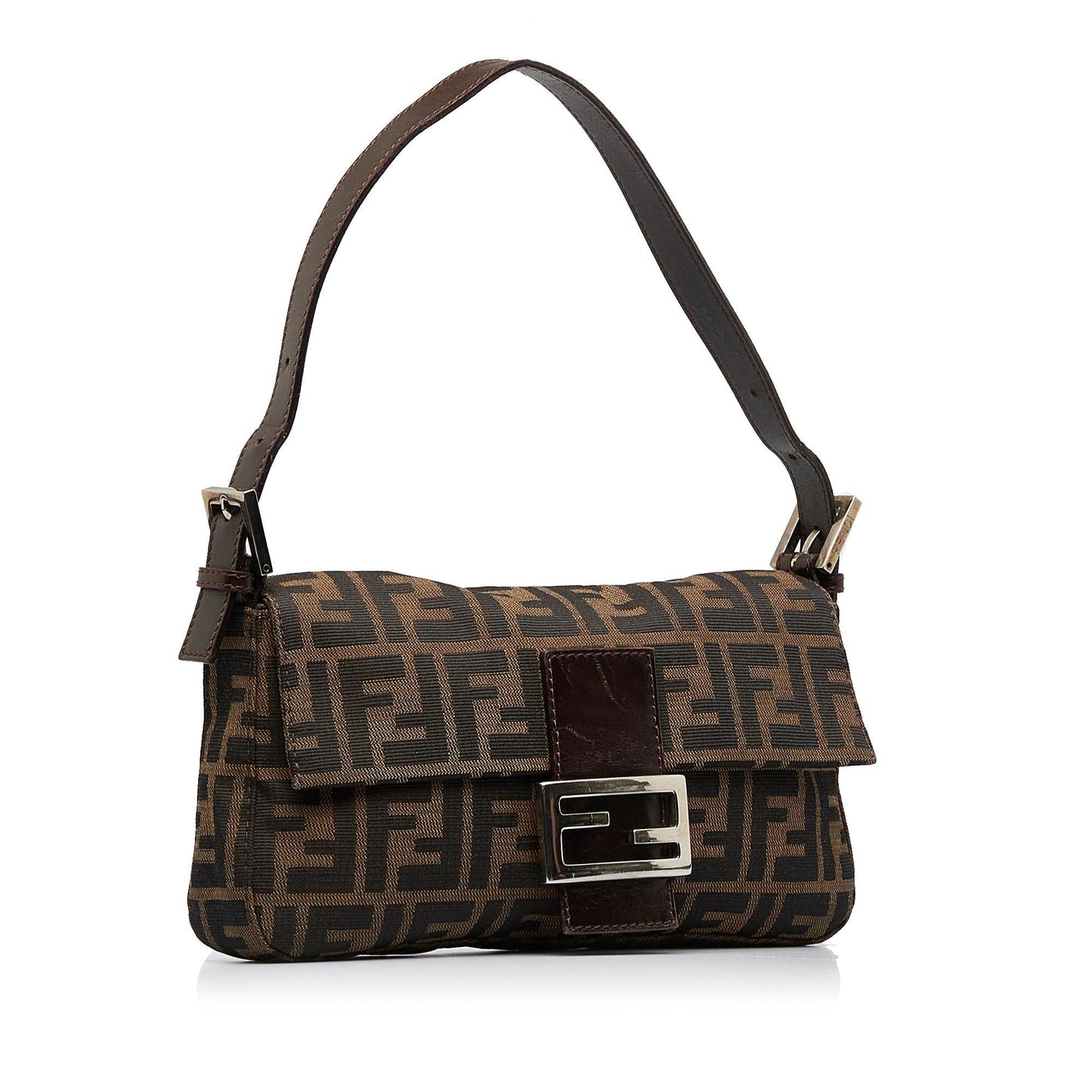 Fendi Zucca Baguette Shg Qme Handbag Shoulder Bag