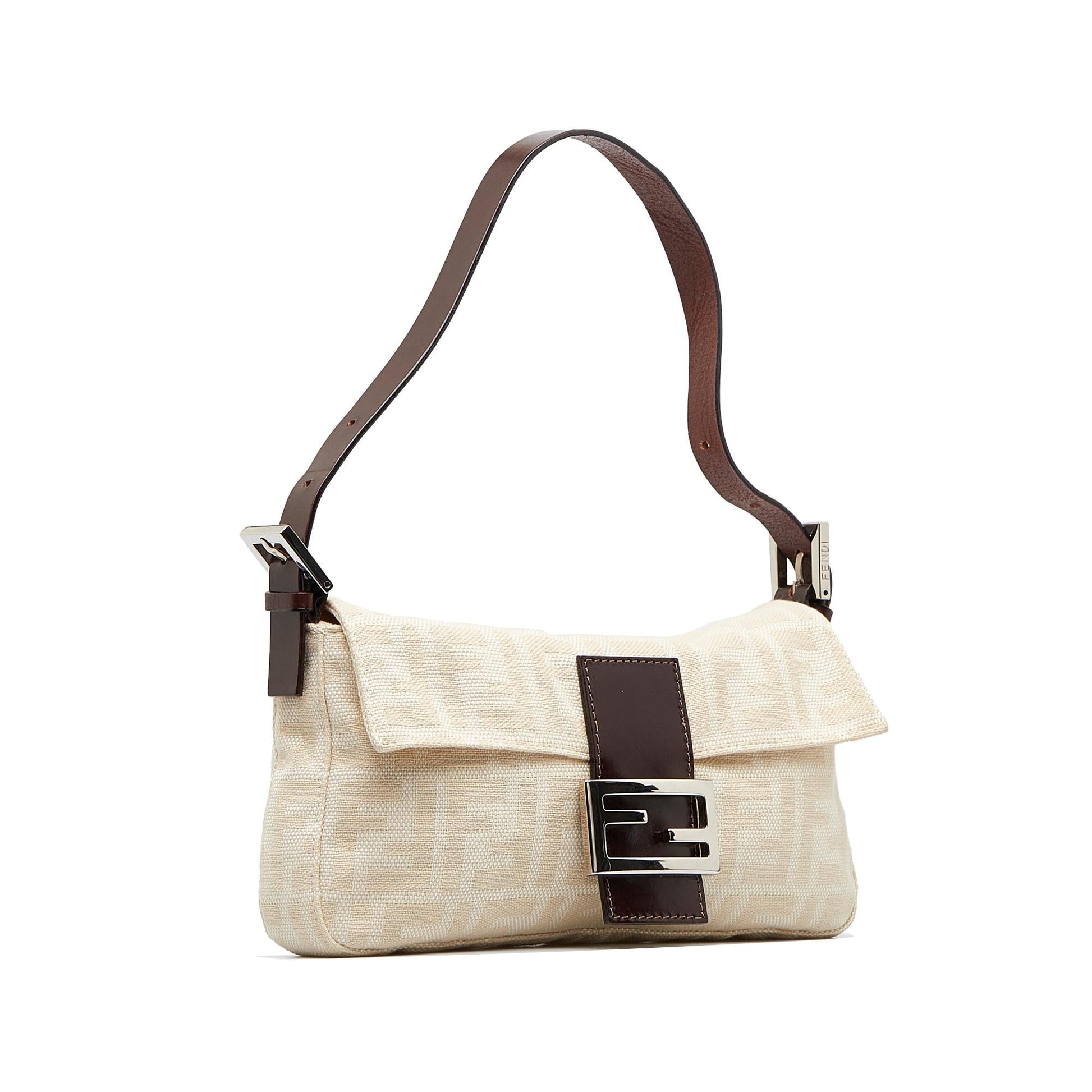 Fendi Zucca Baguette Shg Uk Ey Handbag Shoulder Bag