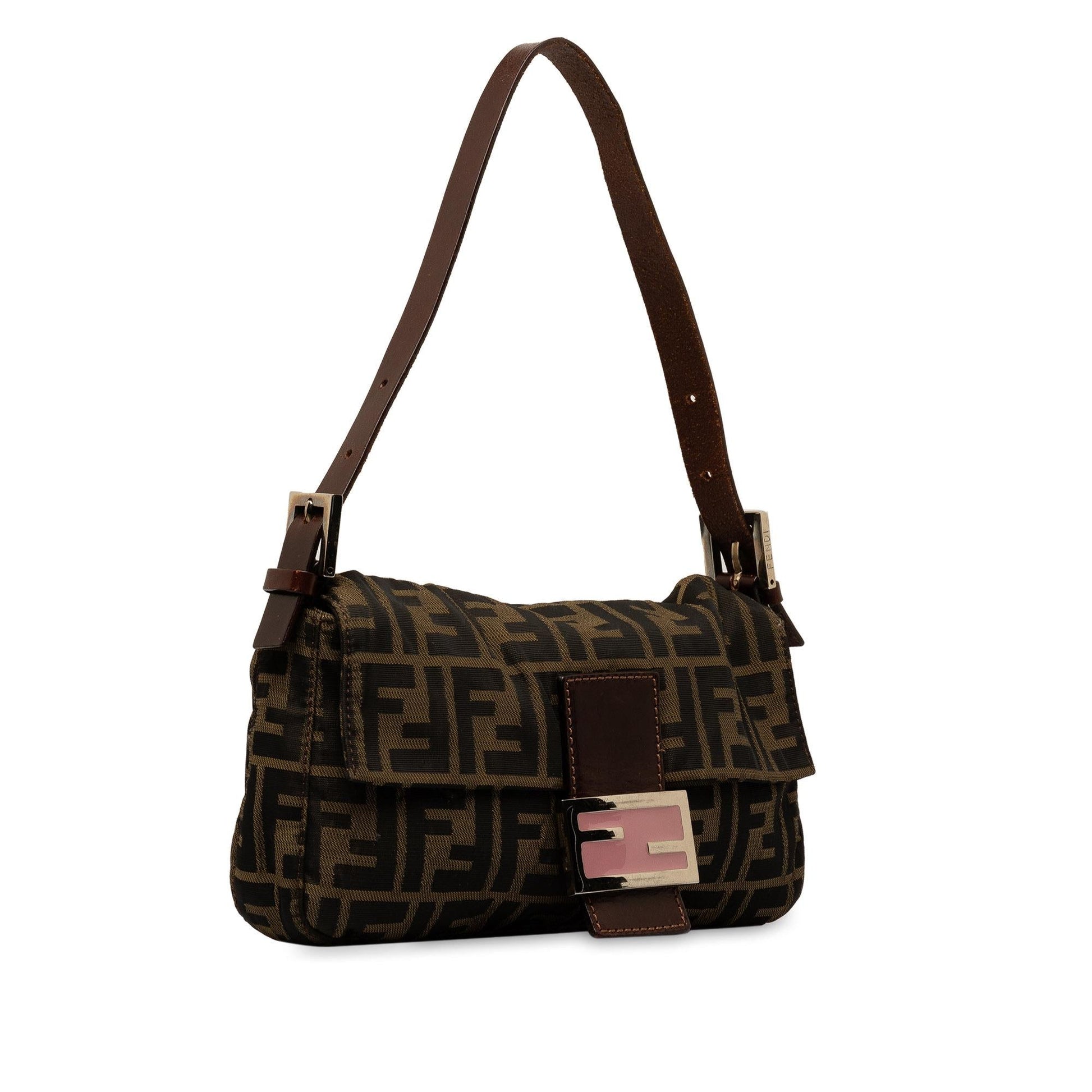 Fendi Zucca Baguette Shg Ssplwk Shoulder Bag