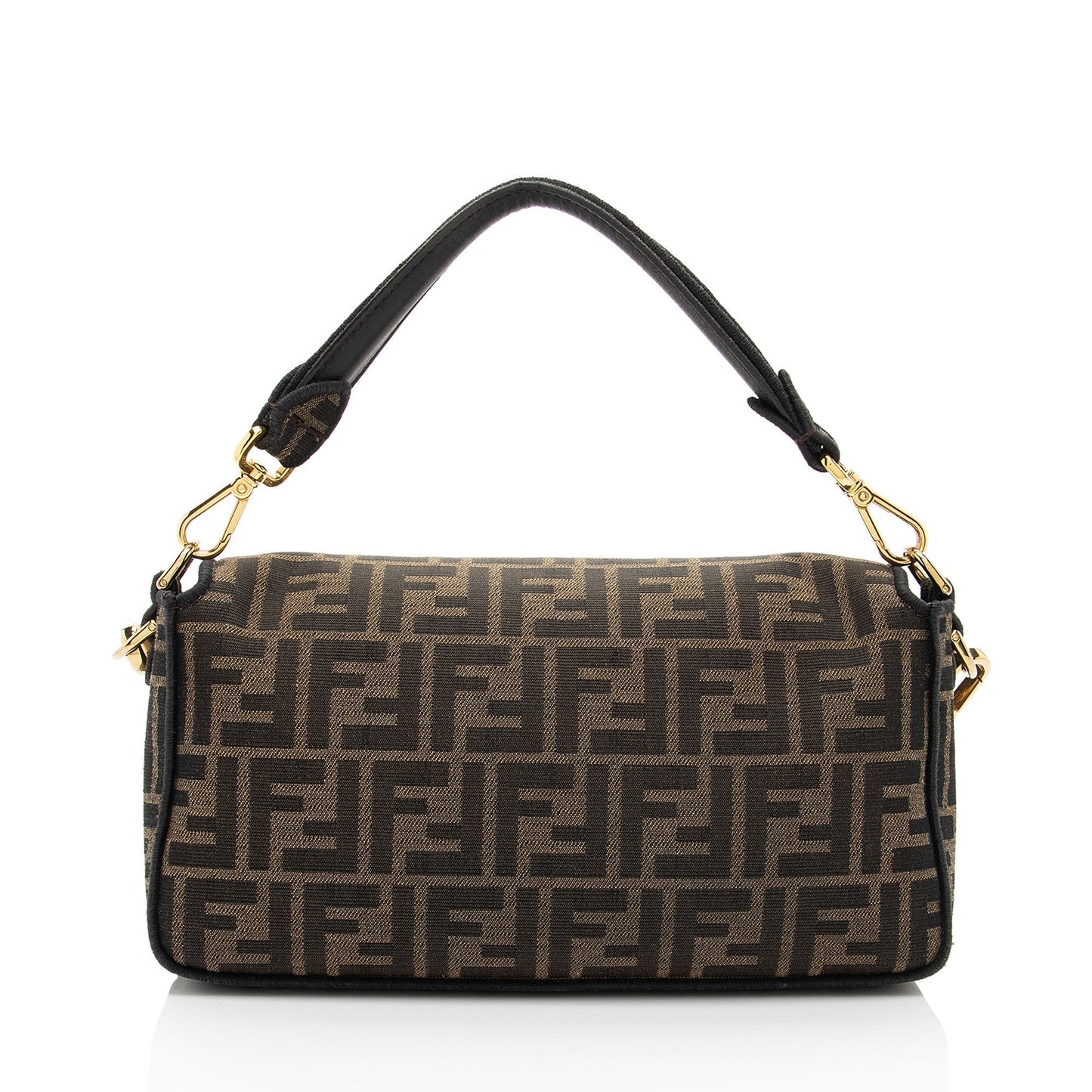 Fendi Zucca Calfskin Baguette Shoulder Bag Shf J0Qlam