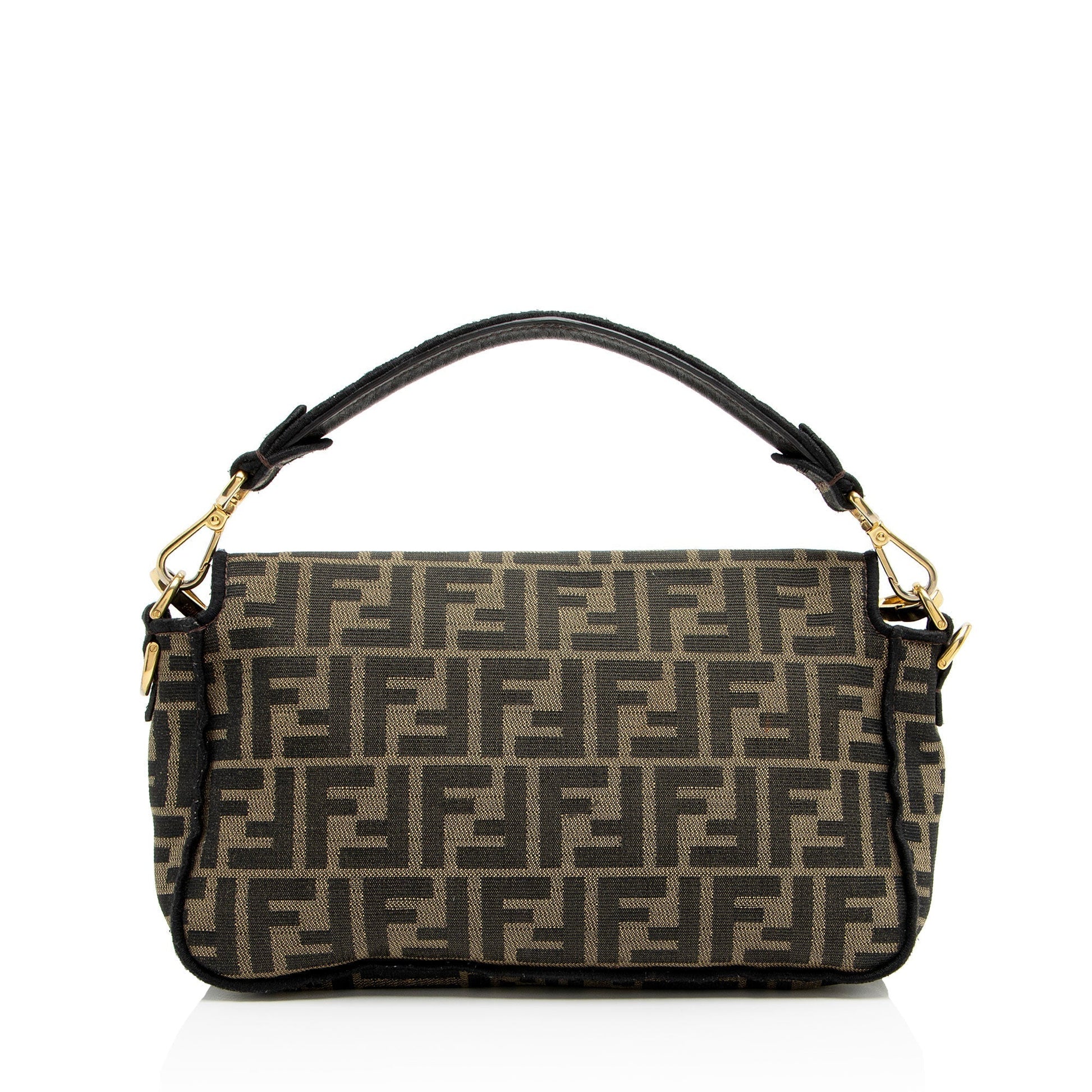 Fendi Zucca Calfskin Baguette Shoulder Bag Baguette Shoulder Bag