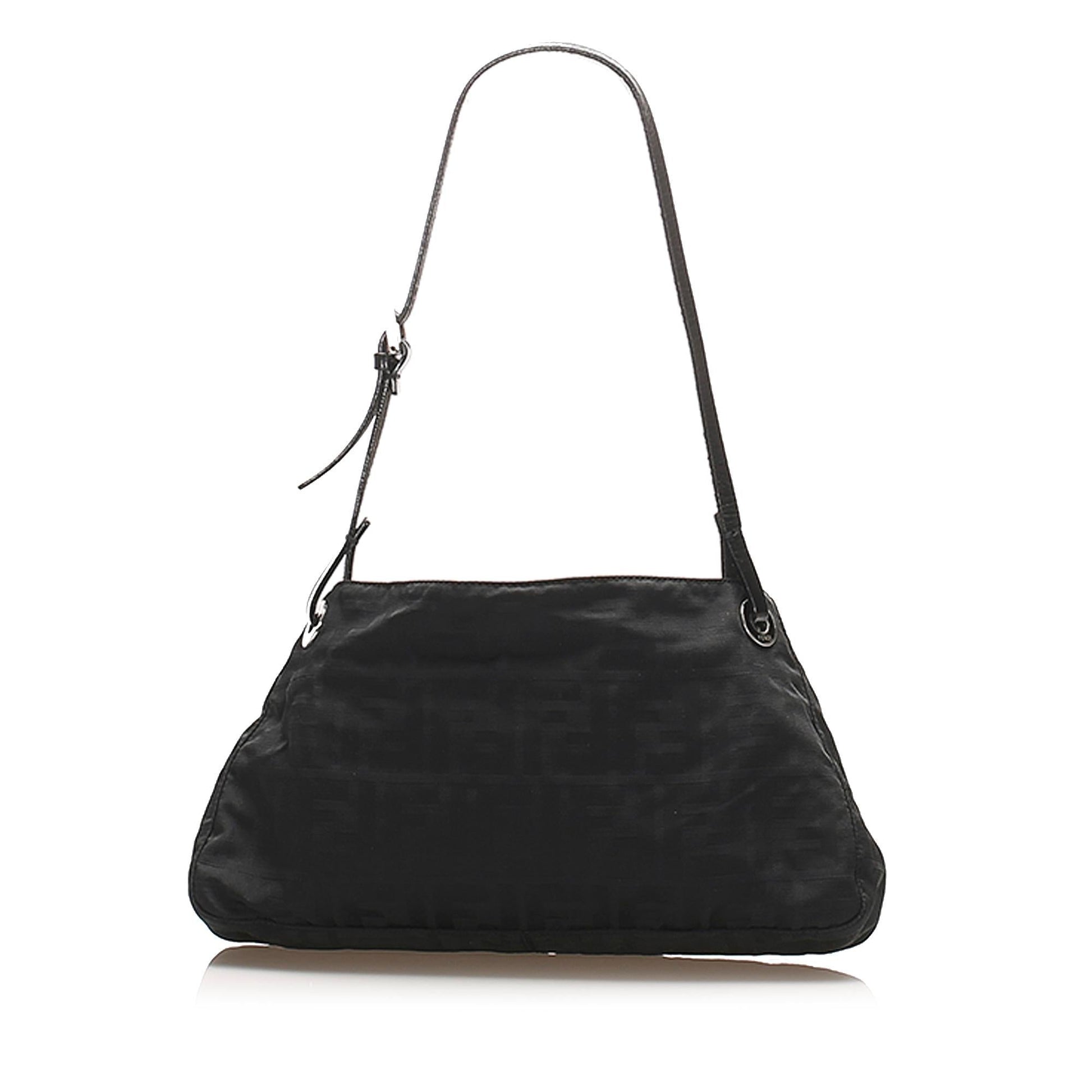 Fendi Zucca Baguette Shg Handbag Canvas Shoulder Bag Baguette Shg 32380