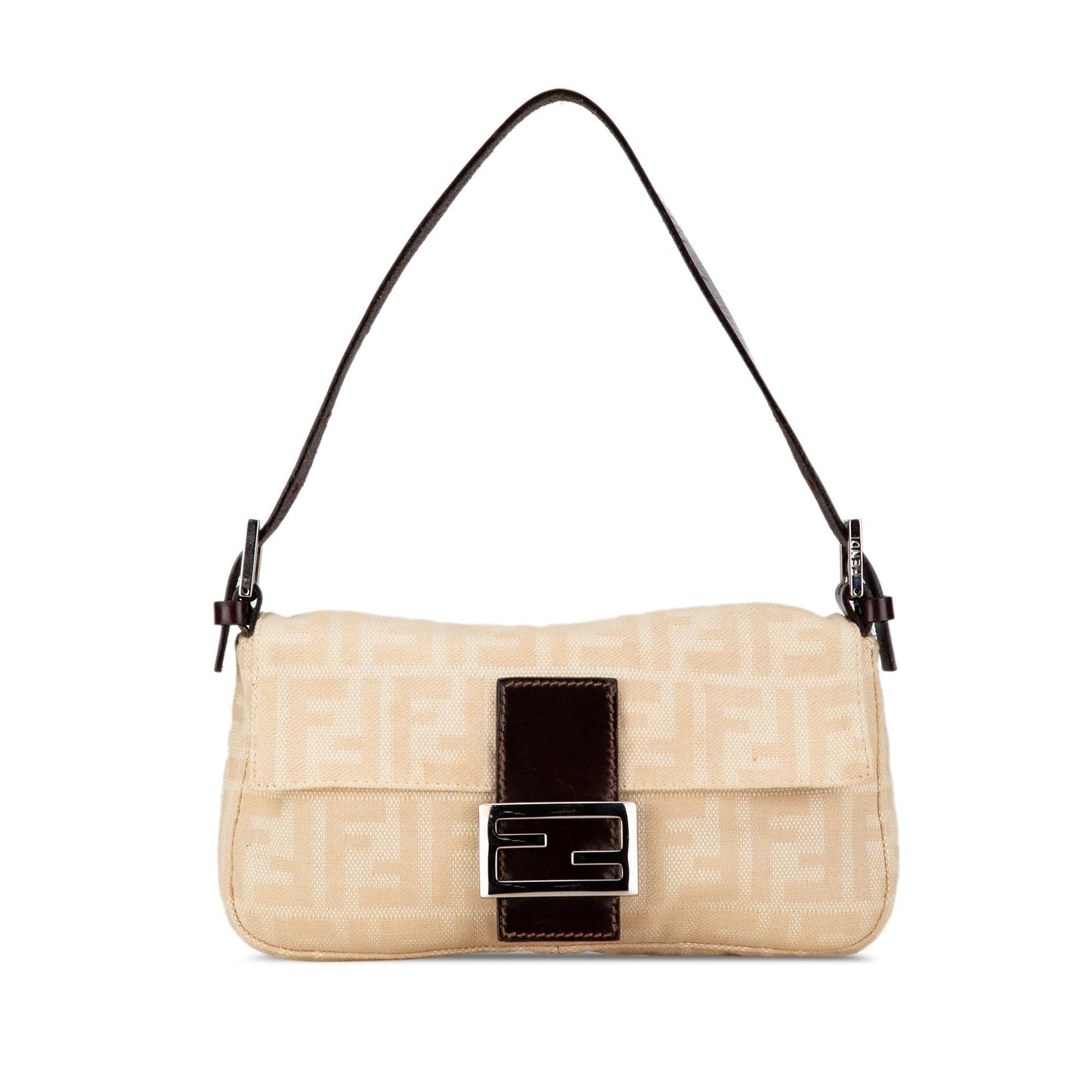 Fendi Zucca Baguette Shg Nt8Zqs Shoulder Bag Canvas