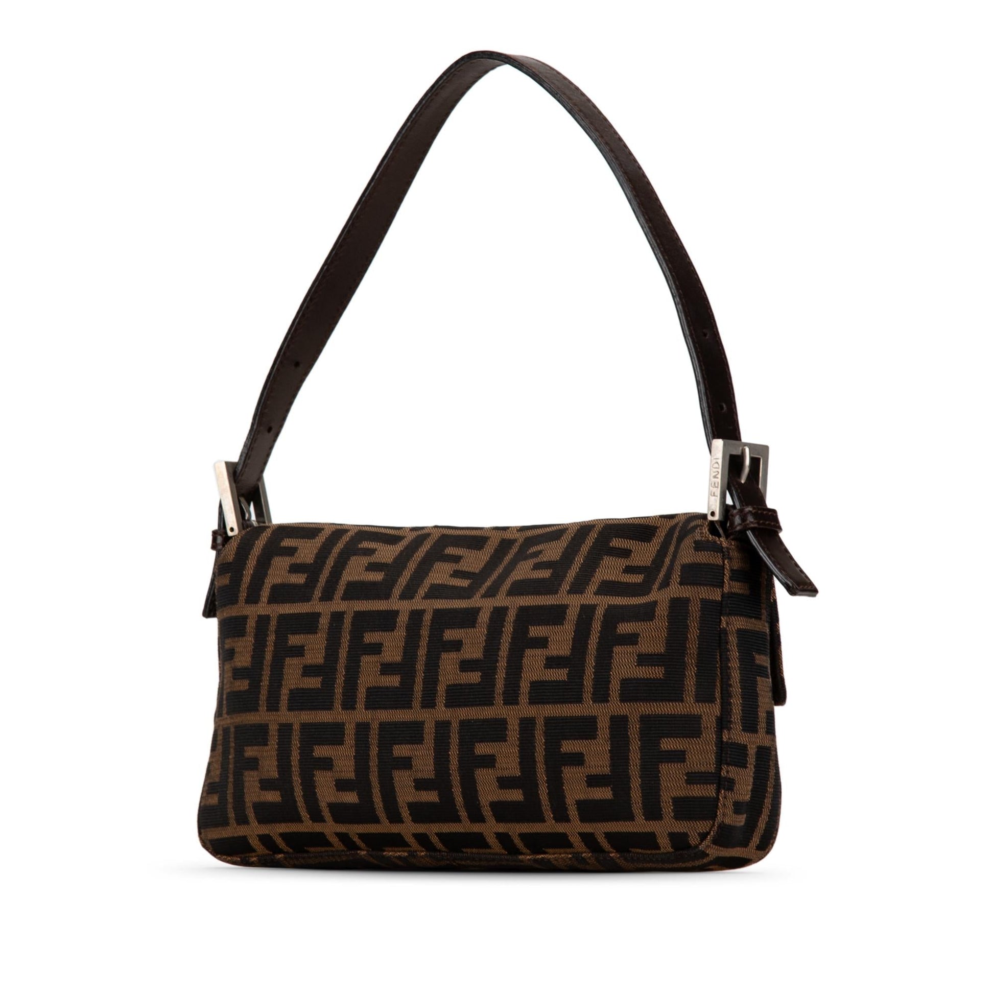 Fendi Zucca Baguette Shg L0Ezkn Shoulder Bag Canvas