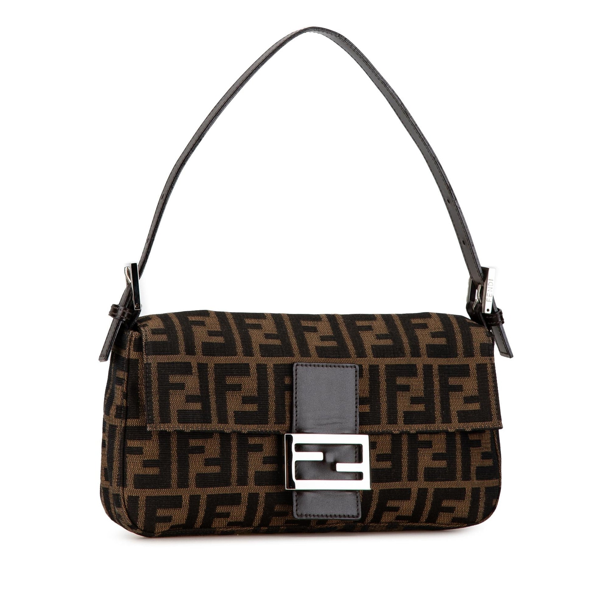 Fendi Zucca Baguette Shg Mqp0Ux Shoulder Bag Canvas