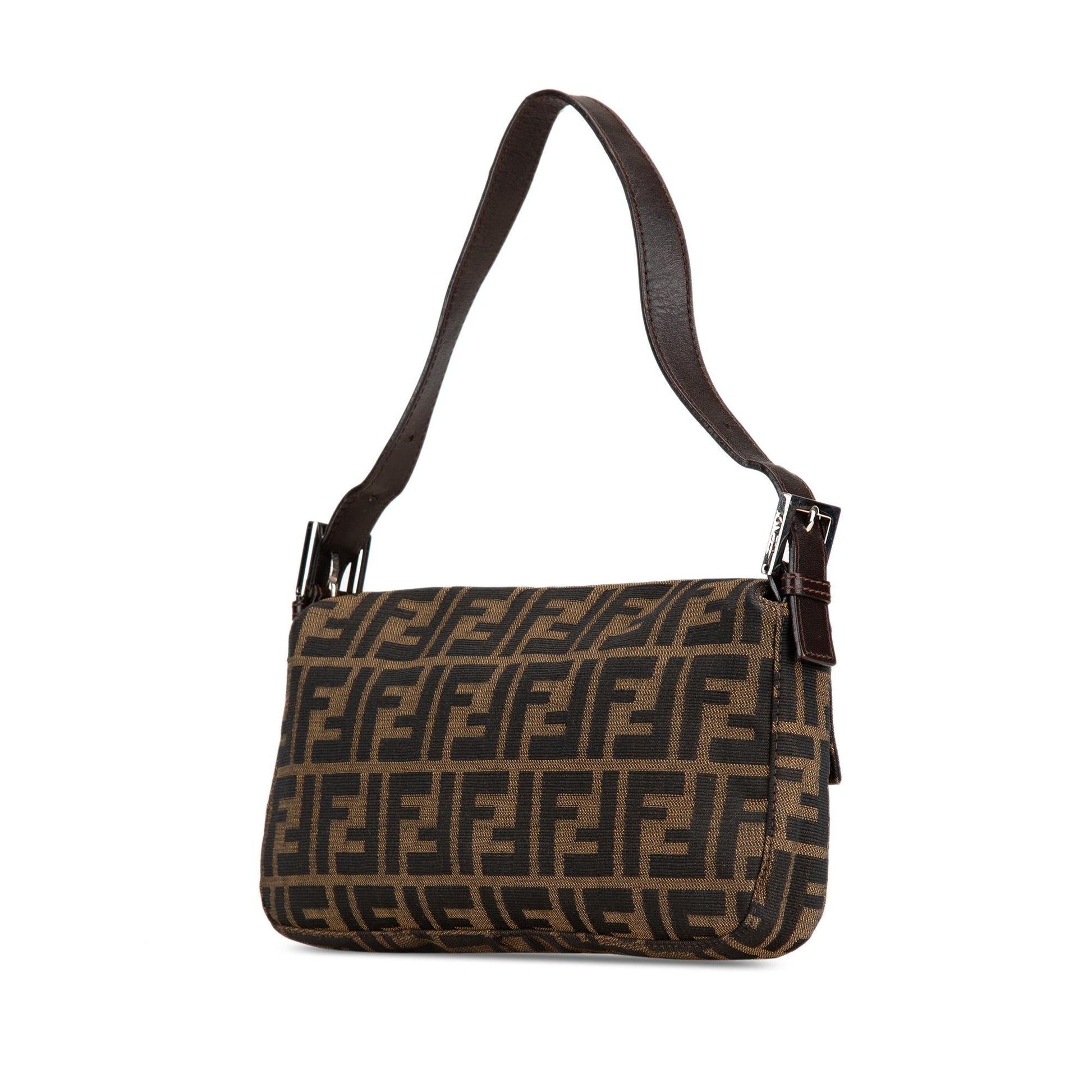 Fendi Zucca Baguette Shg Ctex3N Shoulder Bag Canvas