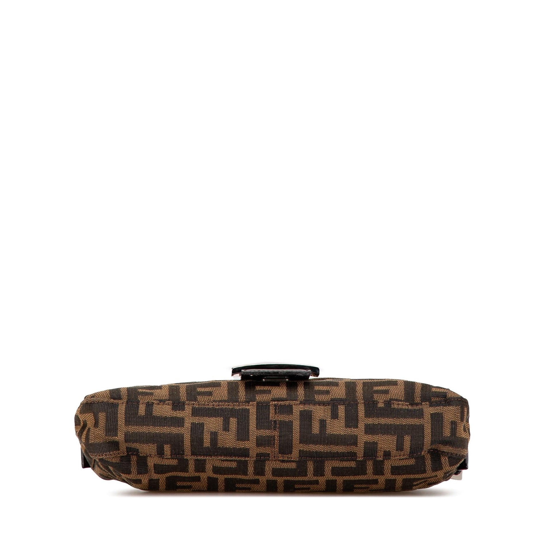 Fendi Zucca Baguette Shoulder Bag Canvas Zucca Canvas Baguette