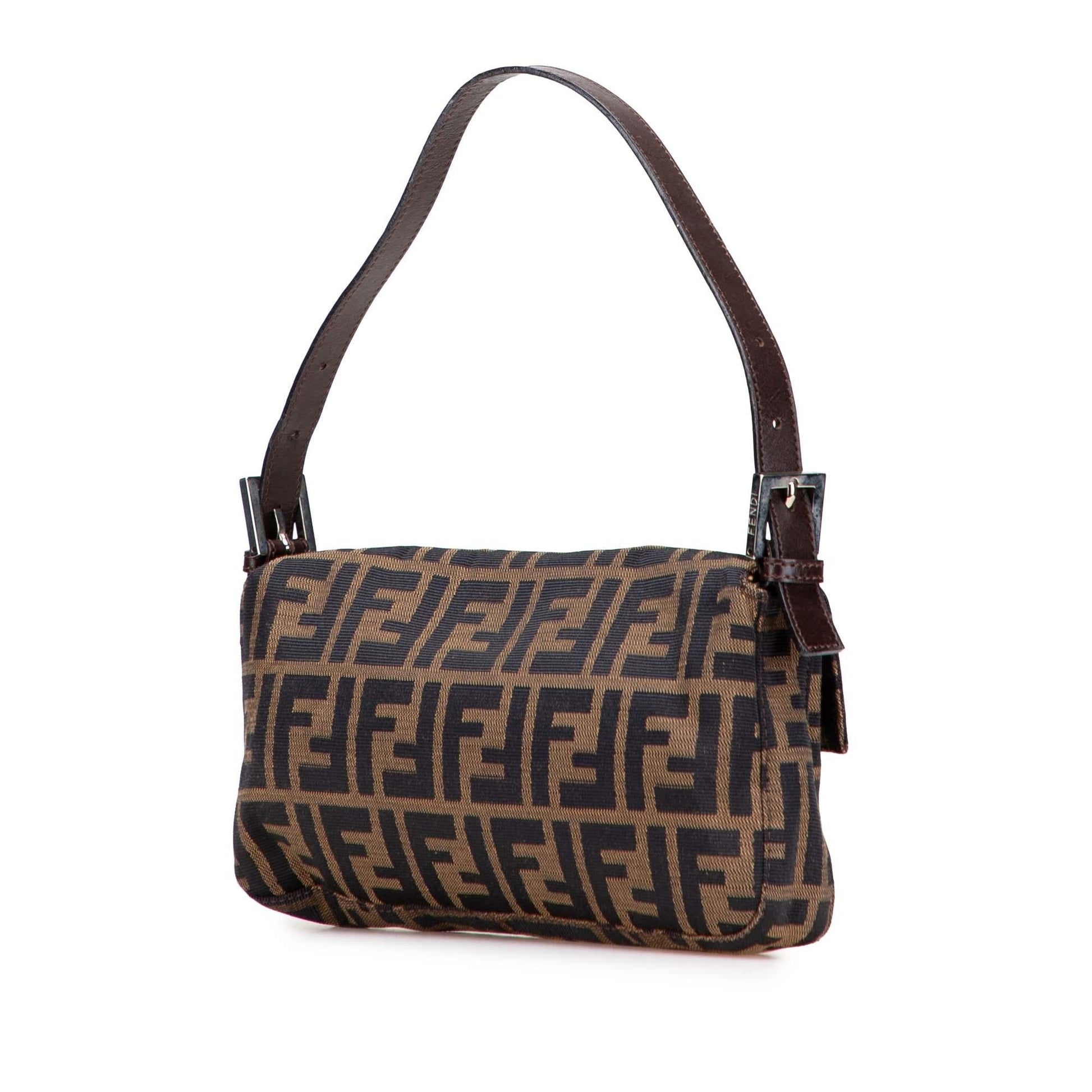 Fendi Zucca Baguette Shoulder Bag Canvas Canvas Baguette 1