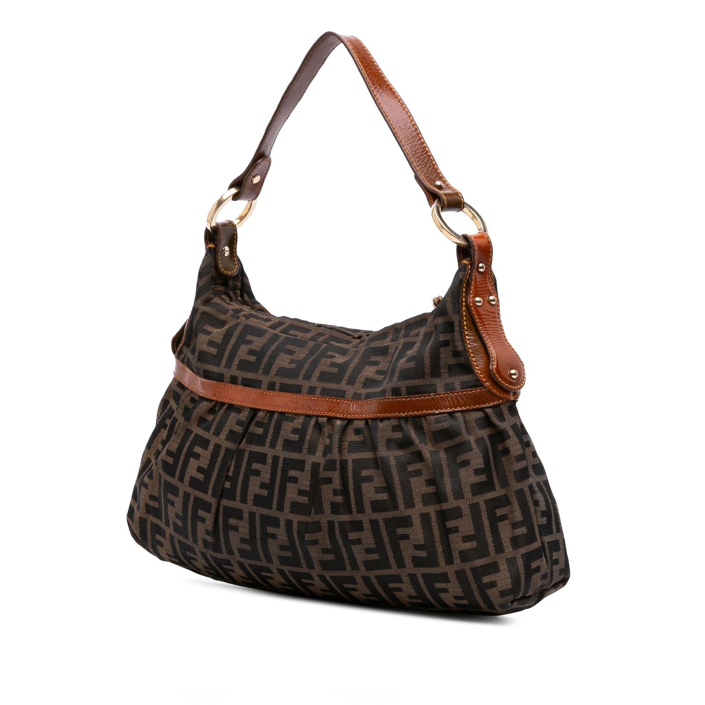 Fendi Zucca Chef Shoulder Bag Canvas