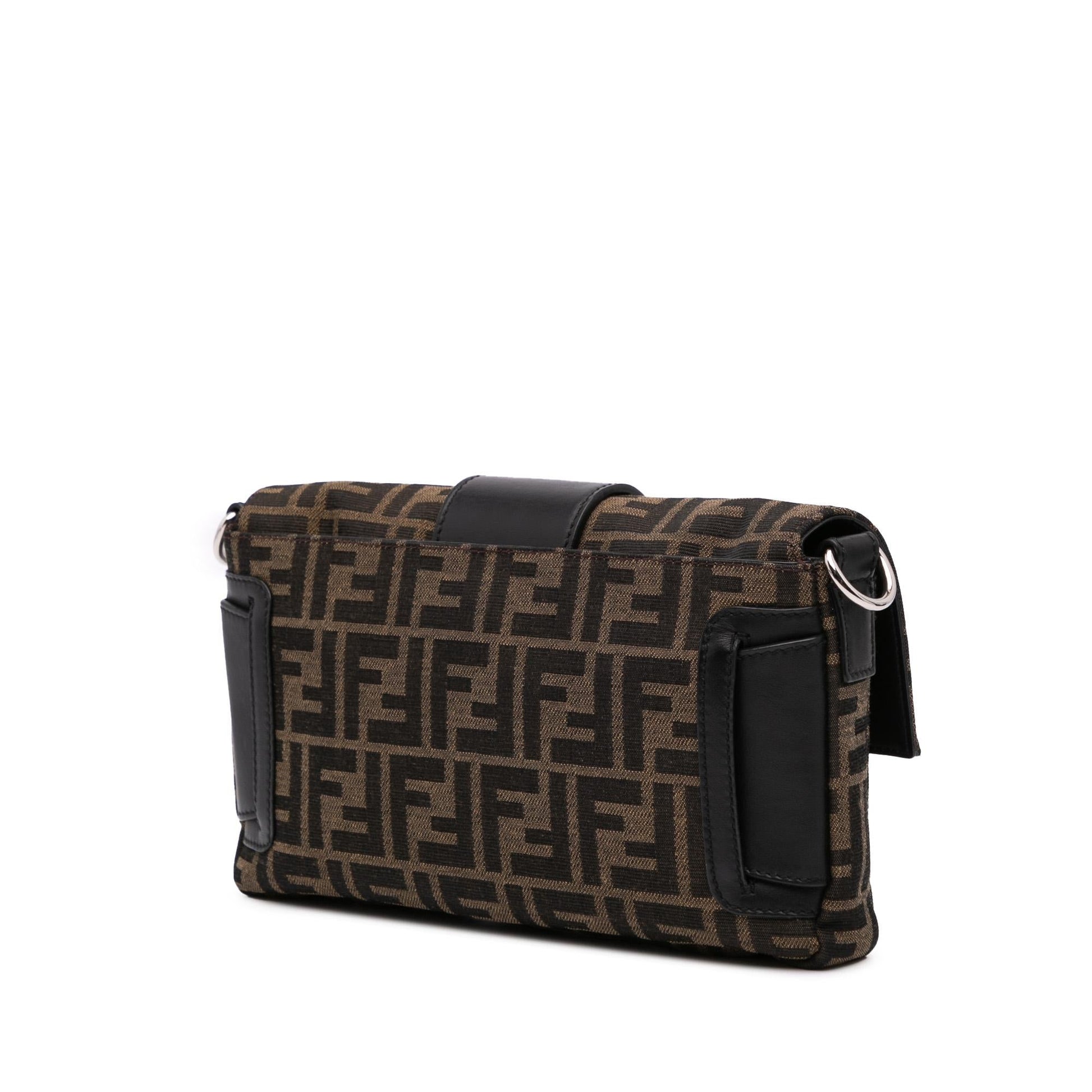 Fendi Zucca Convertible Baguette Satchel Canvas Satchel Bag Convertible Baguette Satchel