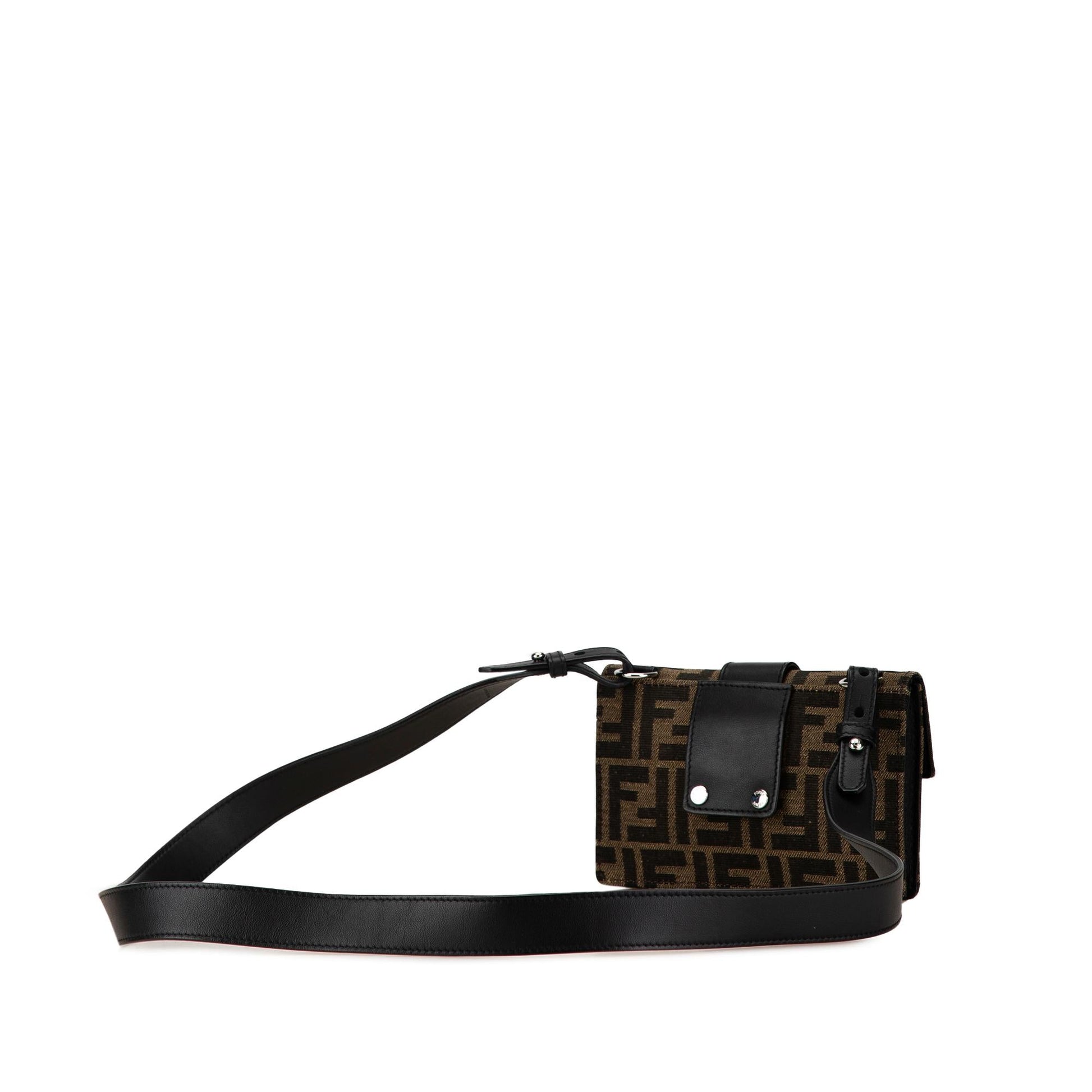 Fendi Zucca Convertible Belt Bag Shg Jfwzlt Canvas