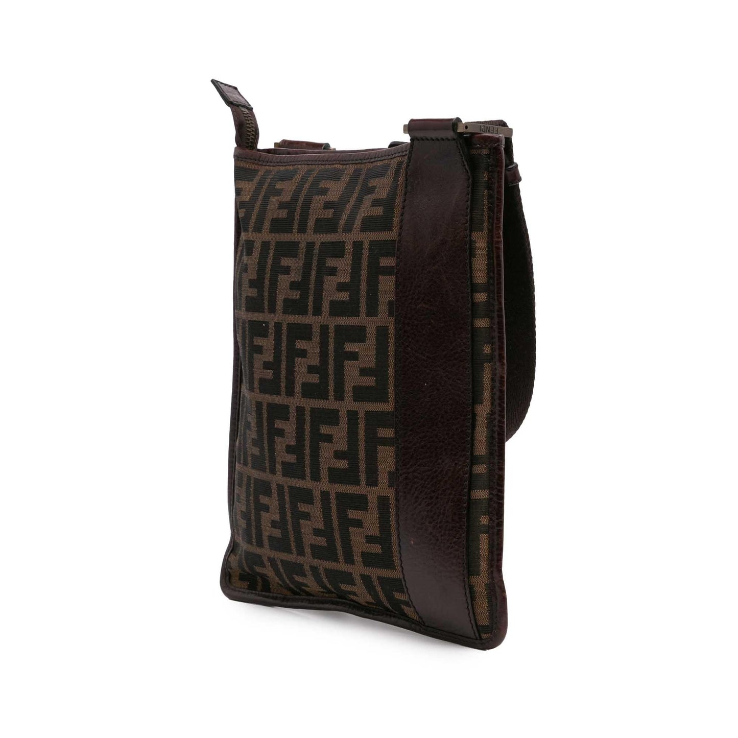 Fendi Zucca Crossbody Canvas Crossbody Bag