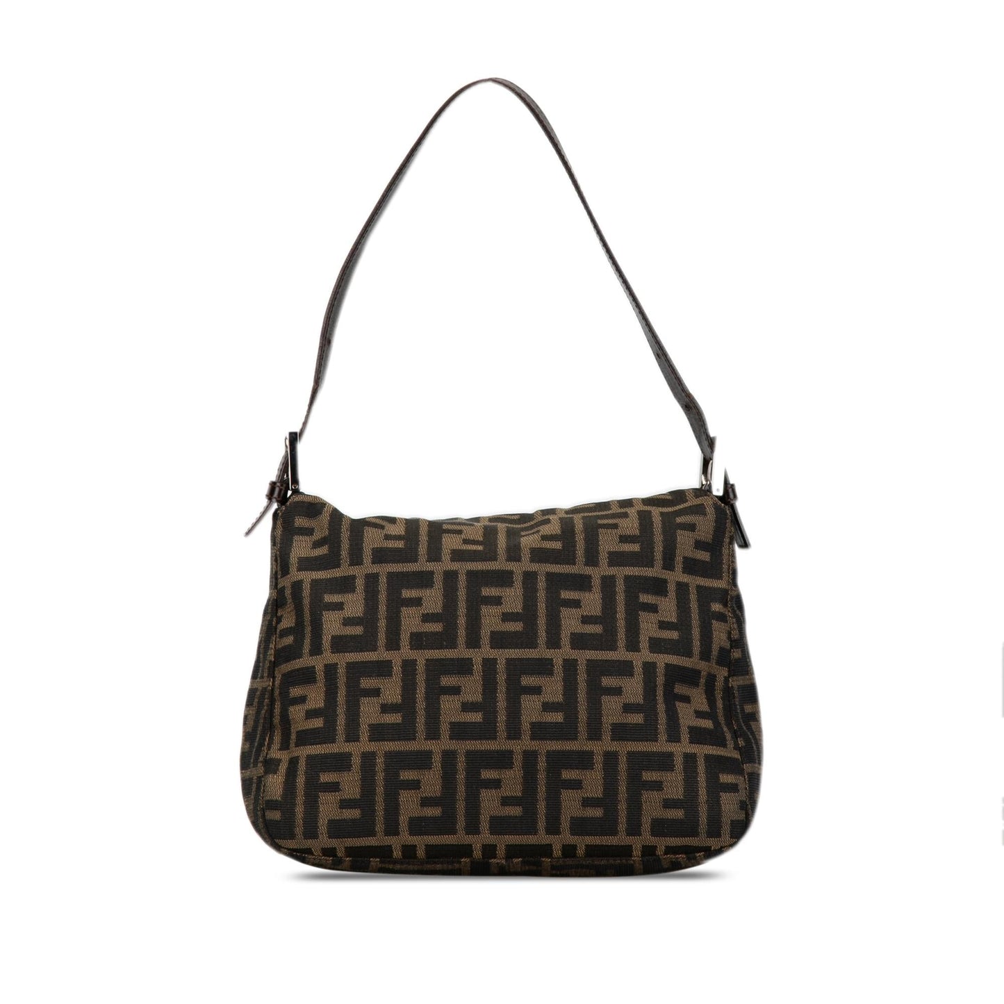 Fendi Zucca Double Mamma Shg Bc9Jxa Shoulder Bag Canvas Flap