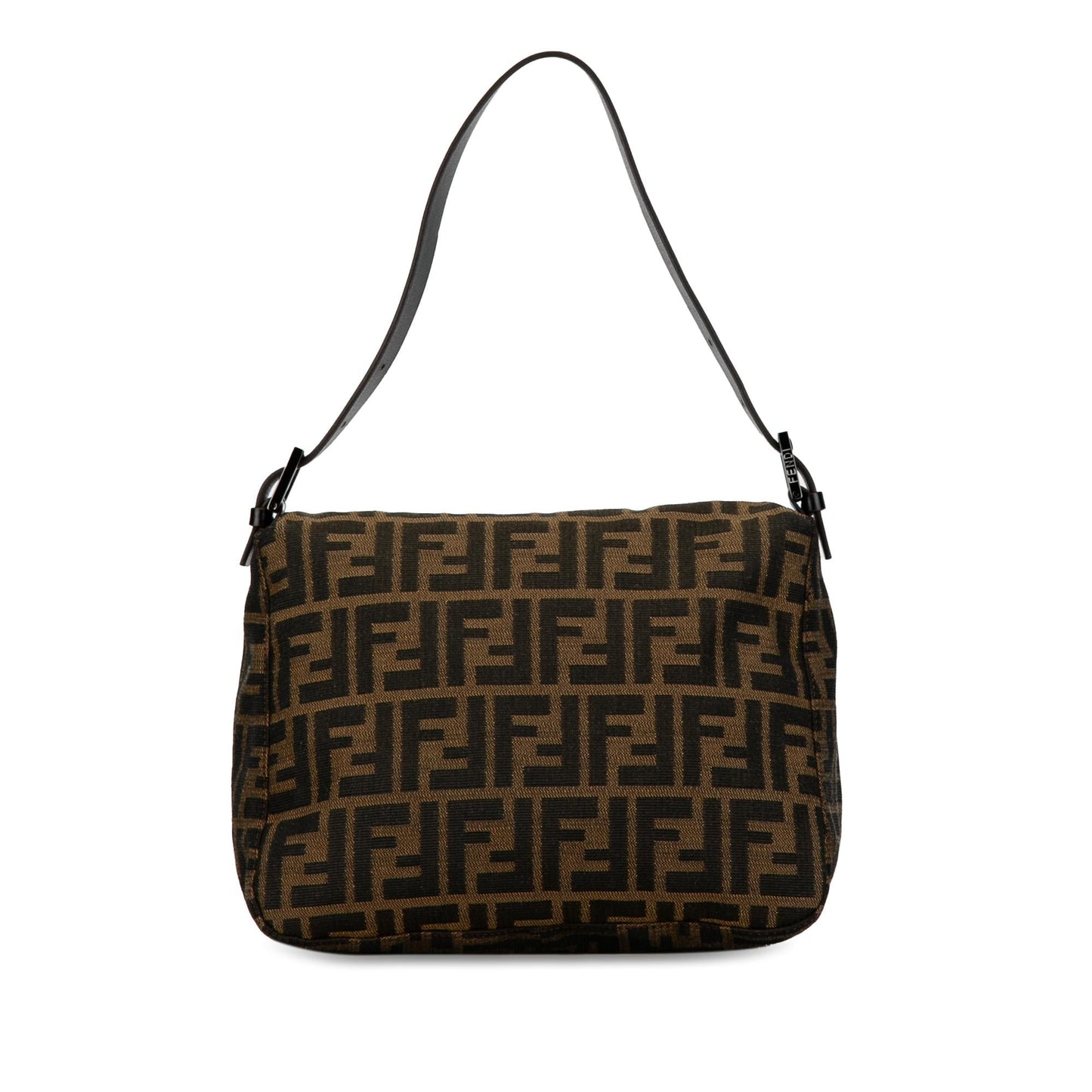 Fendi Zucca Double Mamma Shg Fbbxxj Shoulder Bag Canvas Flap