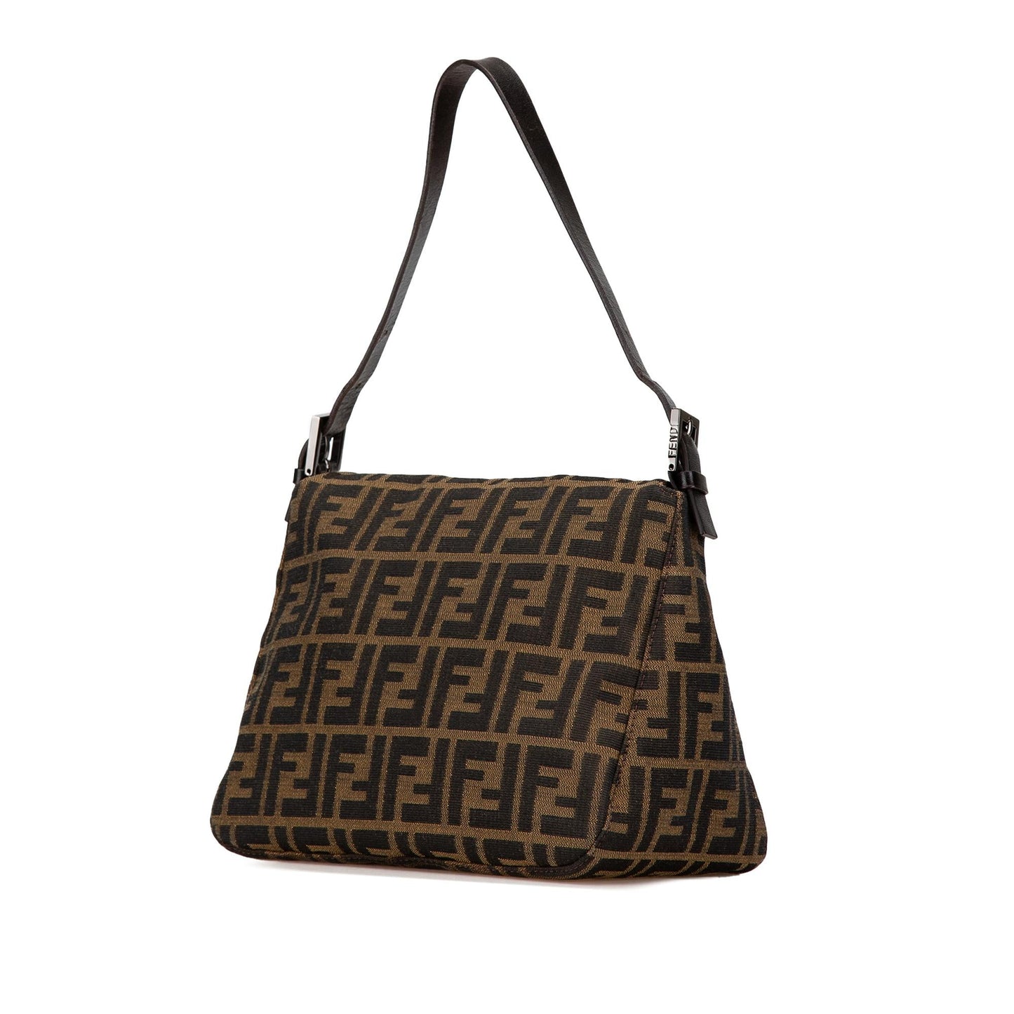Fendi Zucca Double Mamma Shg Kjxsjw Shoulder Bag Canvas Flap