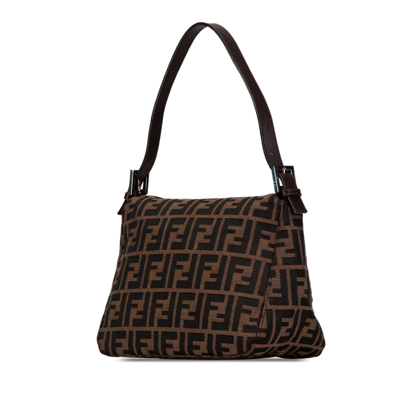 Fendi Zucca Double Shoulder Bag Shg Ulez5F Canvas Flap