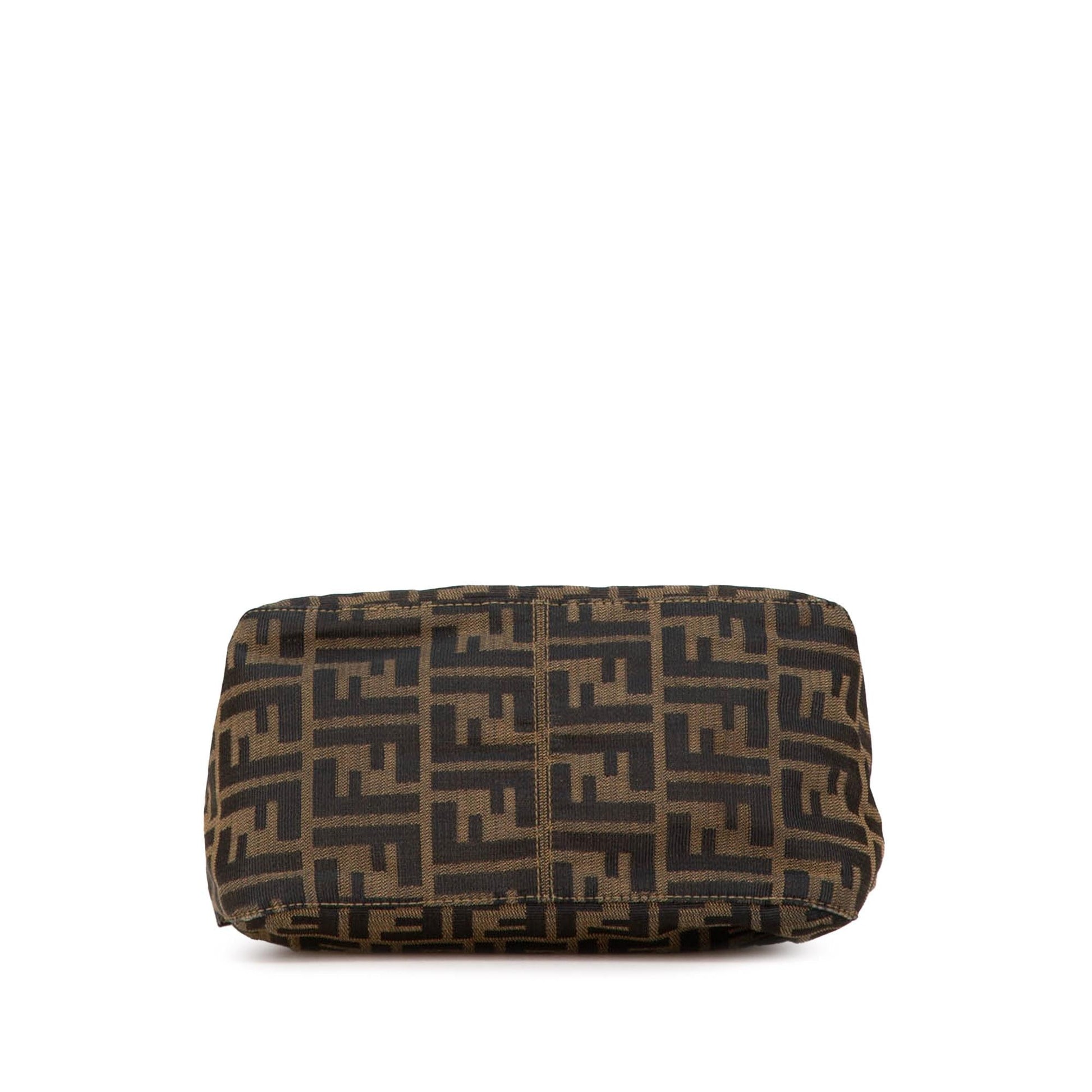 Fendi Zucca Double Shoulder Bag Shg Yawuve Canvas Flap