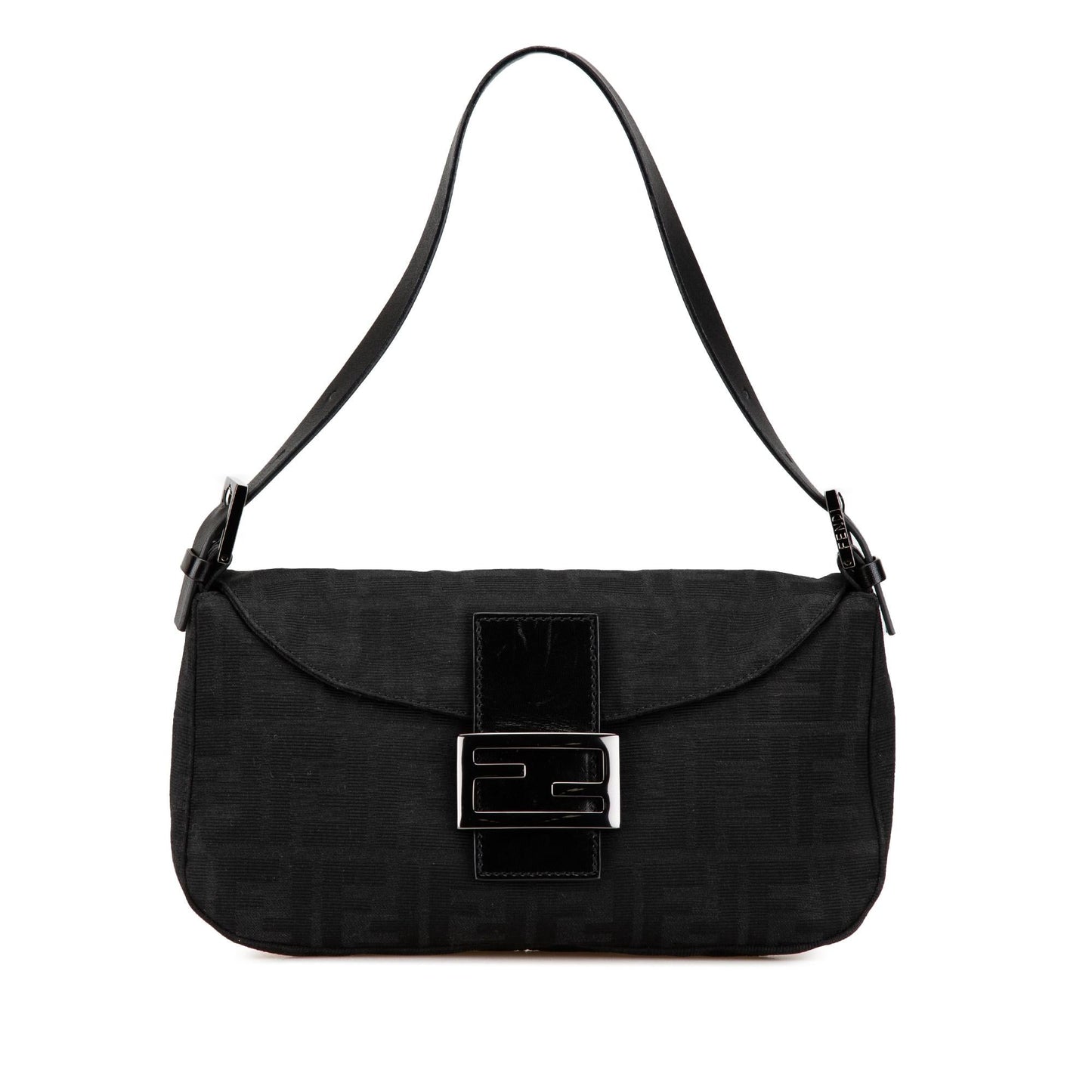 Fendi Zucca Double Shoulder Bag Canvas Flap Shoulder Bag 1