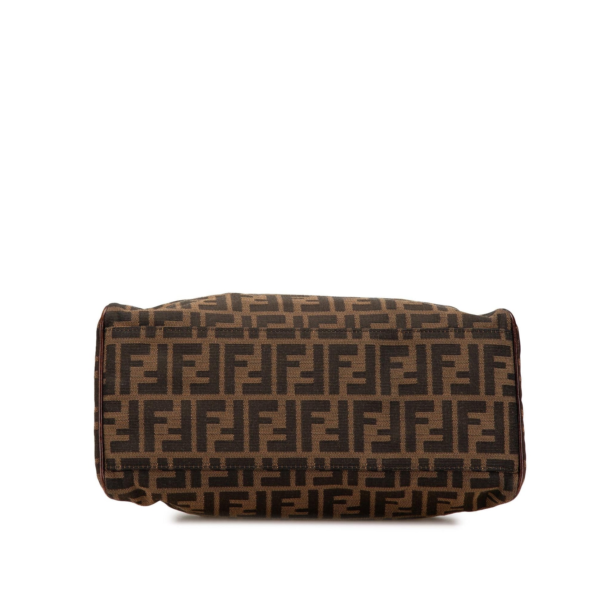 Fendi Zucca Etniko Handbag Canvas Satchel Bag Canvas Etniko Handbag