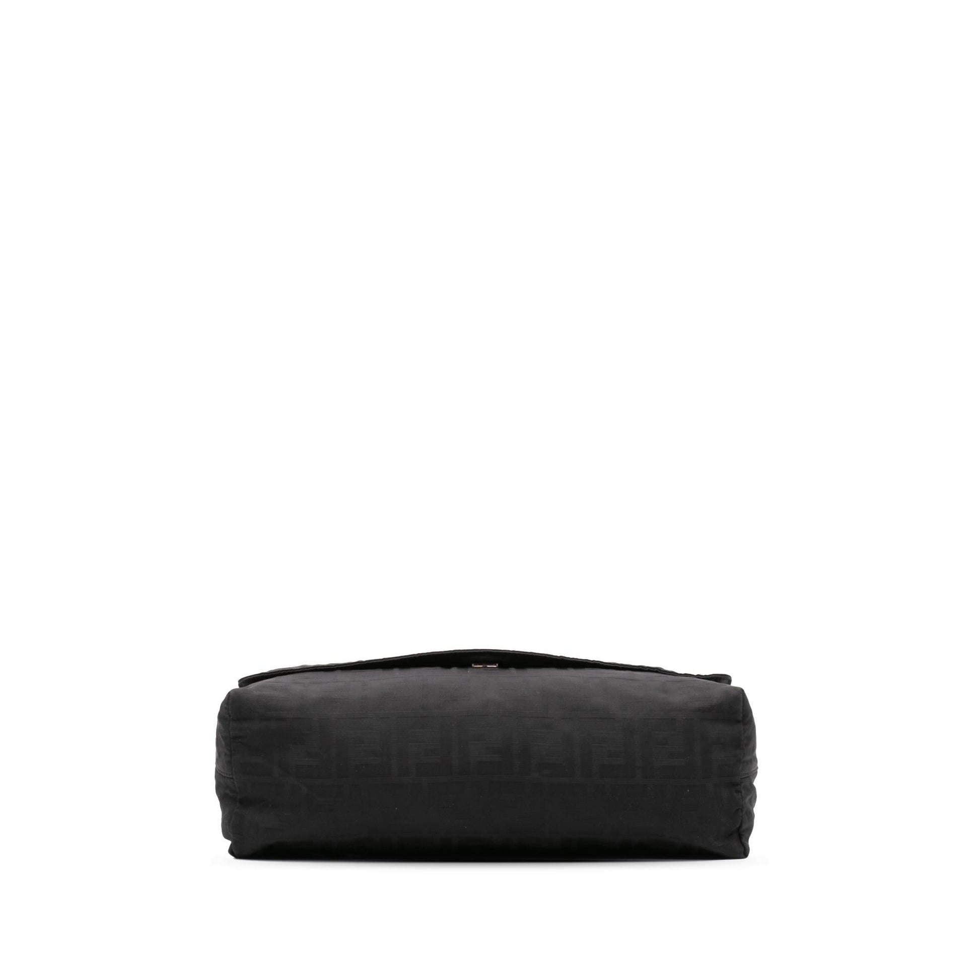 Fendi Zucca Shoulder Bag Canvas Flap