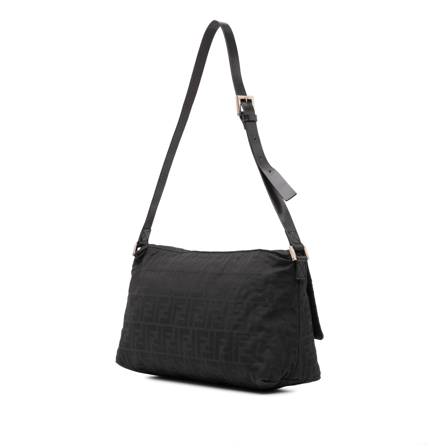 Fendi Zucca Shoulder Bag Canvas Flap