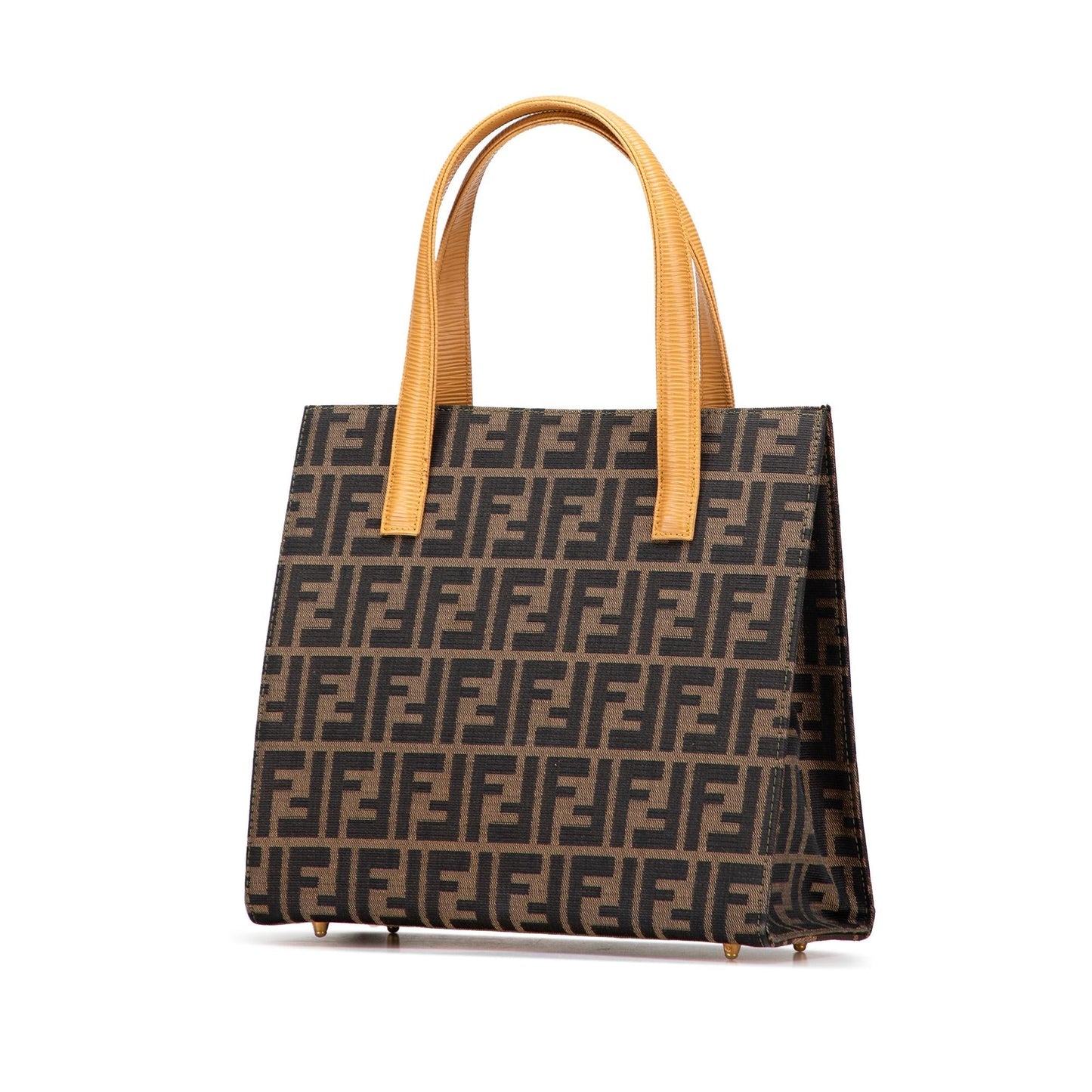Fendi Zucca Front Pocket Tote Canvas Tote Bag