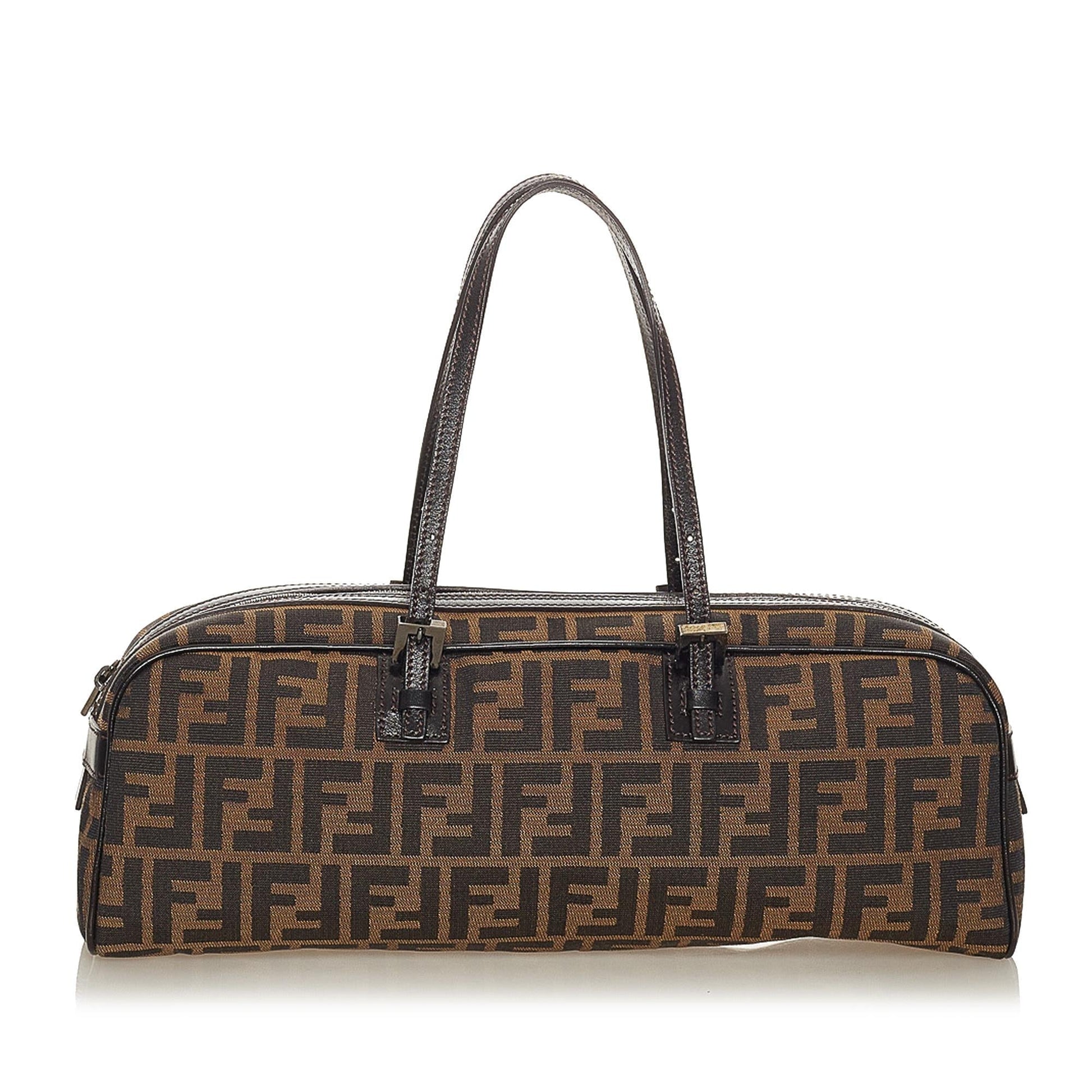 Fendi Zucca Handbag Shg Canvas Satchel Bag Handbag Shg 28054