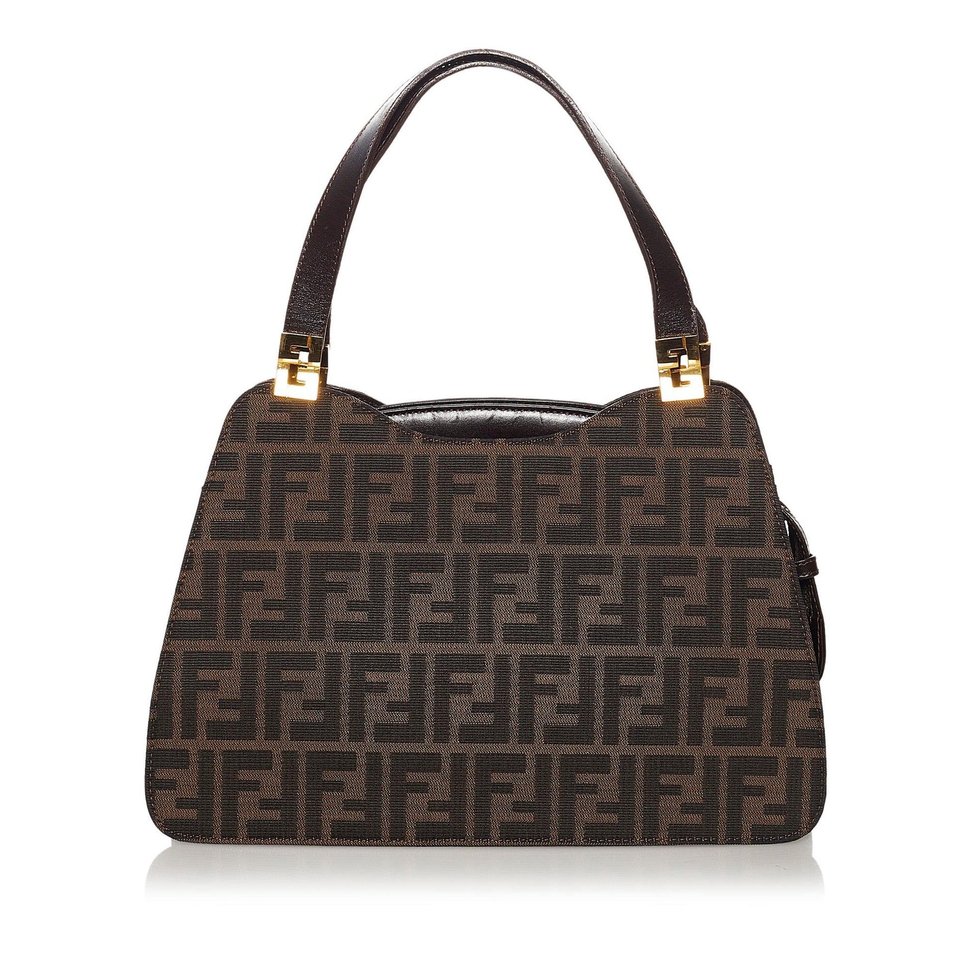 Fendi Zucca Handbag Shg Canvas Satchel Bag Handbag Shg 34090