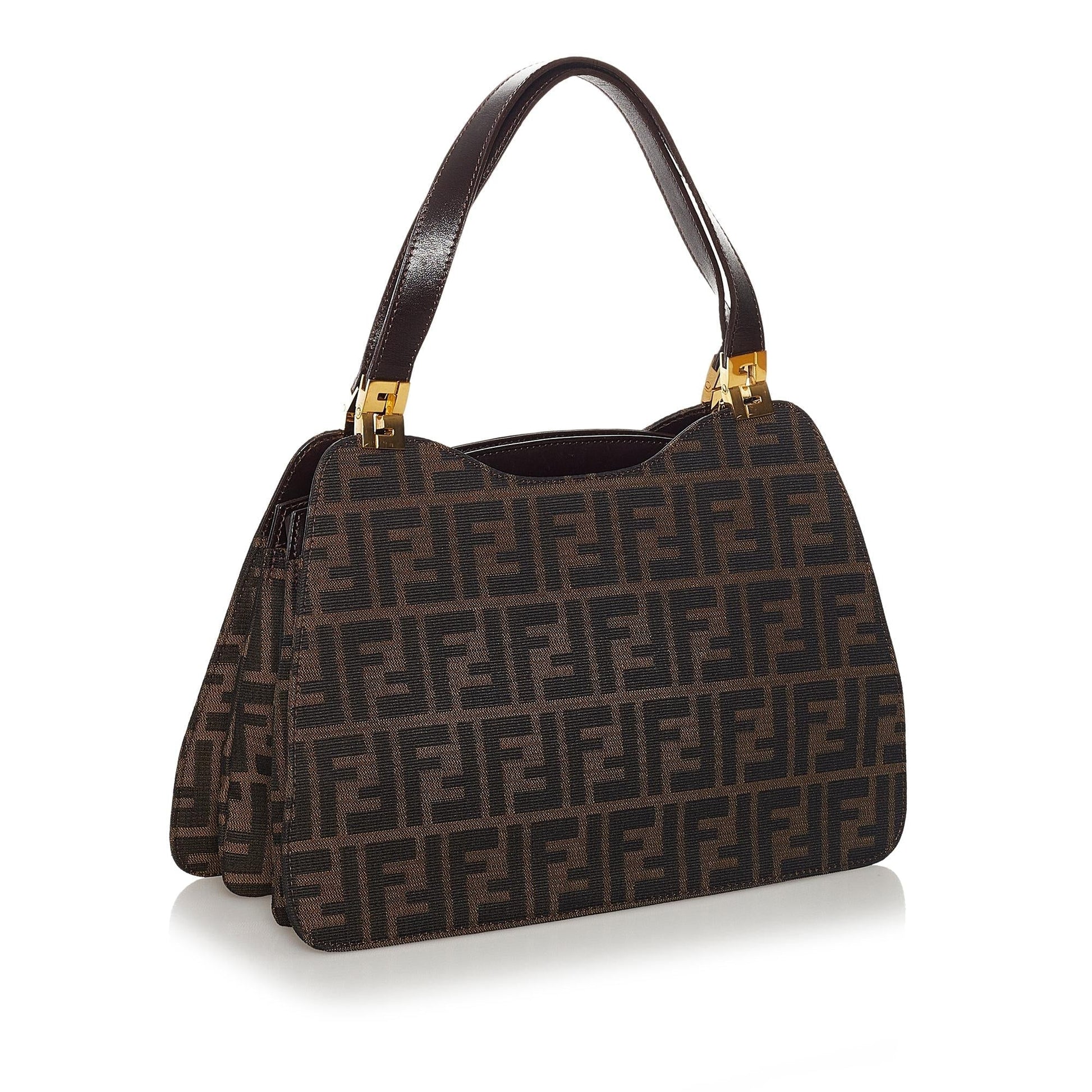 Fendi Zucca Handbag Shg Canvas Satchel Bag Handbag Shg 34090