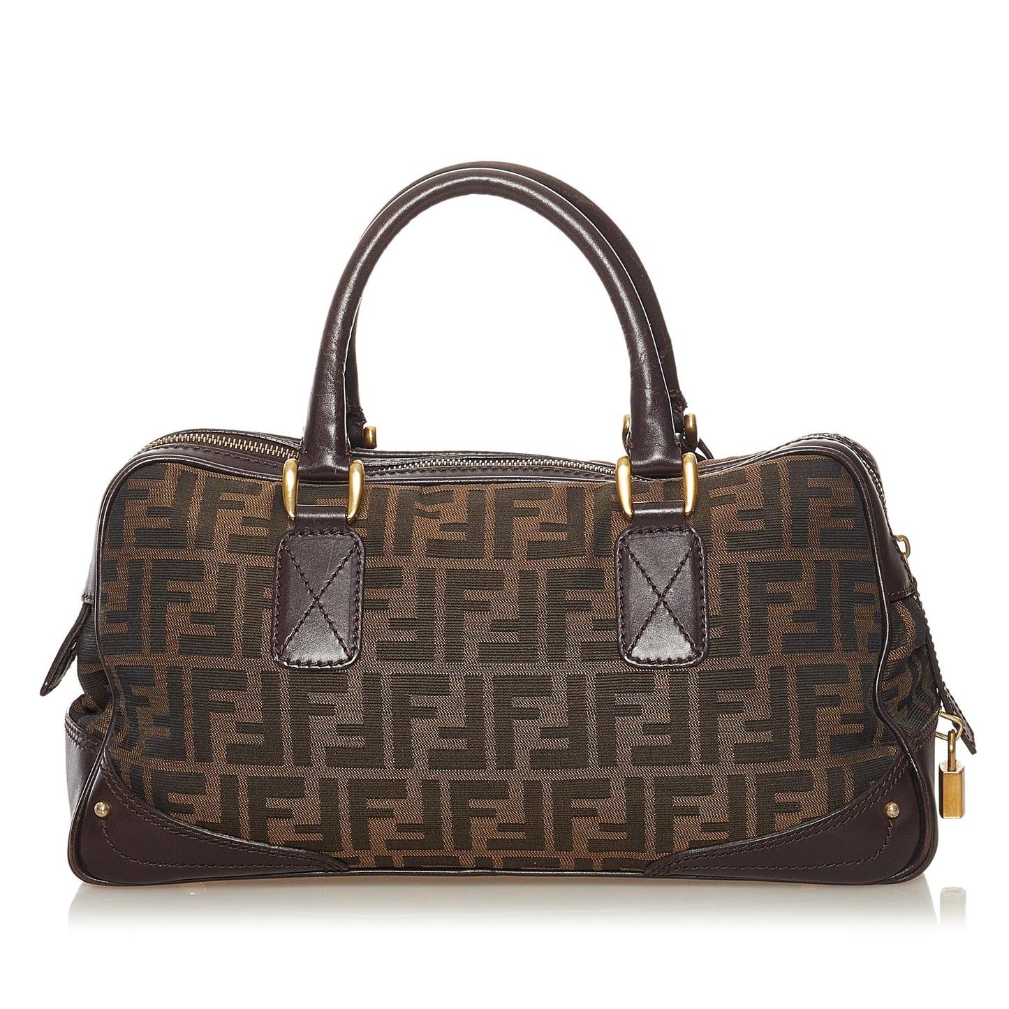 Fendi Zucca Handbag Shg Canvas Satchel Bag Handbag Shg 34303