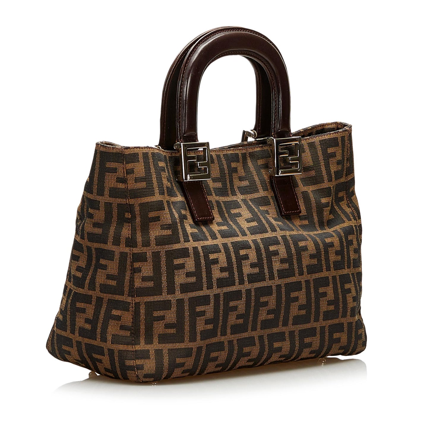 Fendi Zucca Handbag Shg Canvas Satchel Bag Handbag Shg 35839
