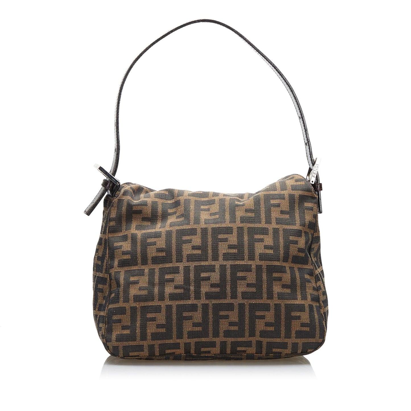 Fendi Zucca Handbag Shg Canvas Satchel Bag