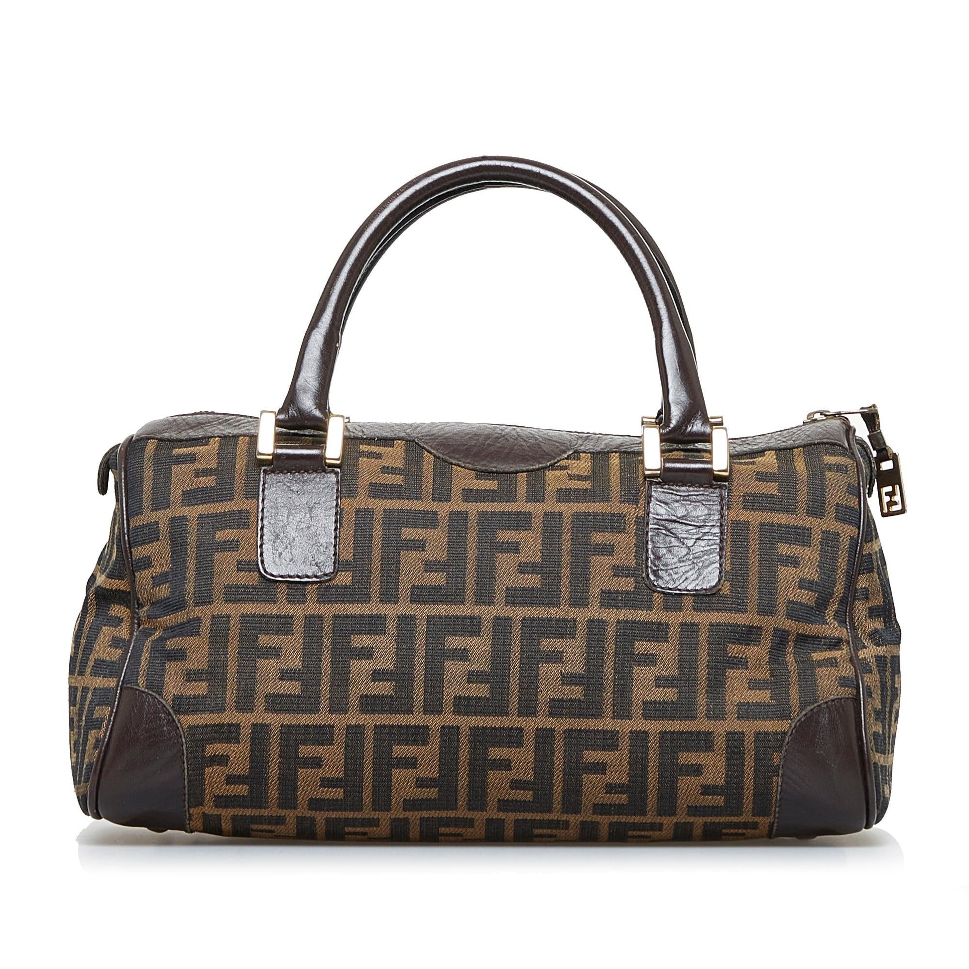 Fendi Zucca Handbag Shg Ijgucc Canvas Satchel Bag