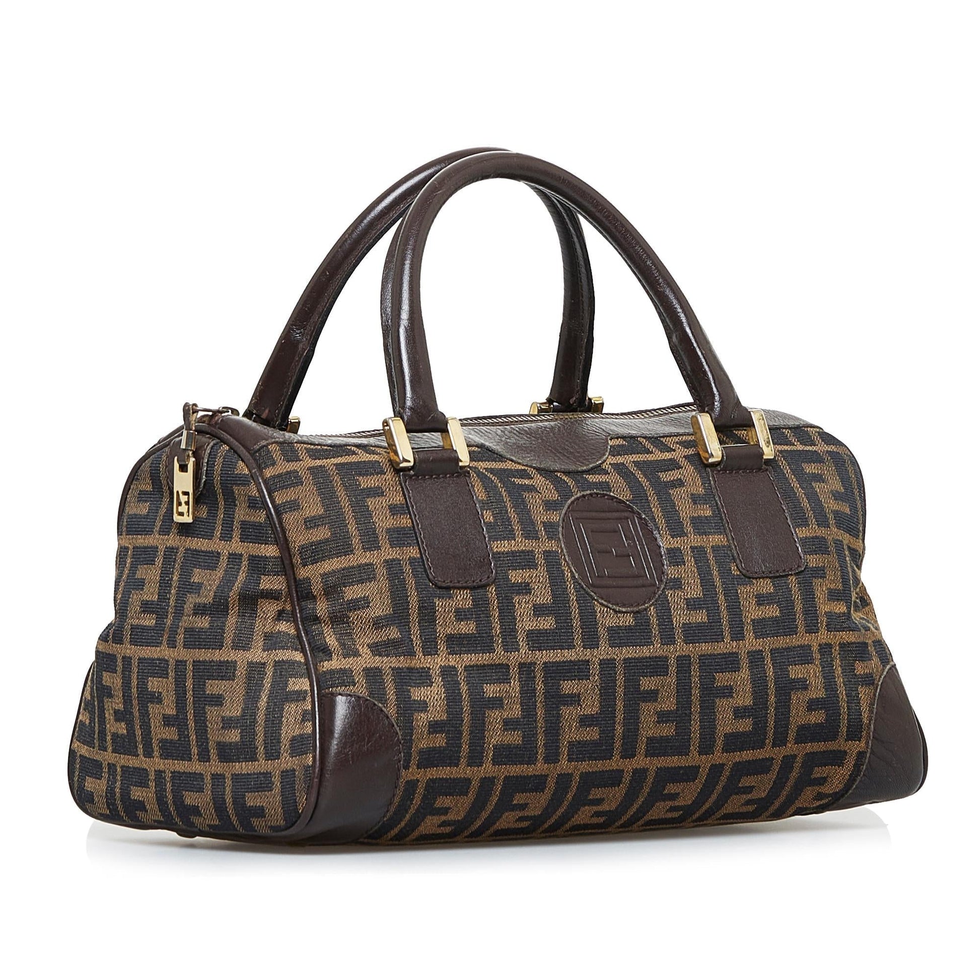 Fendi Zucca Handbag Shg Ijgucc Canvas Satchel Bag