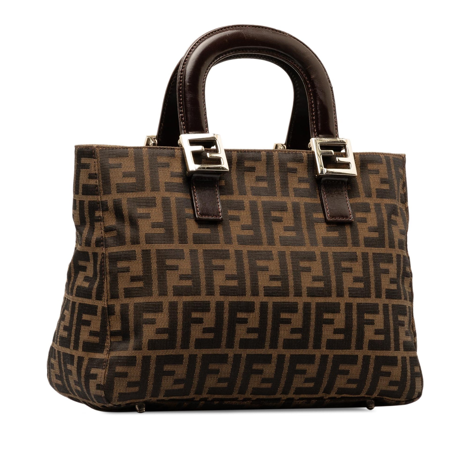 Fendi Zucca Handle Tote Shg Yheh88 Canvas Tote Bag