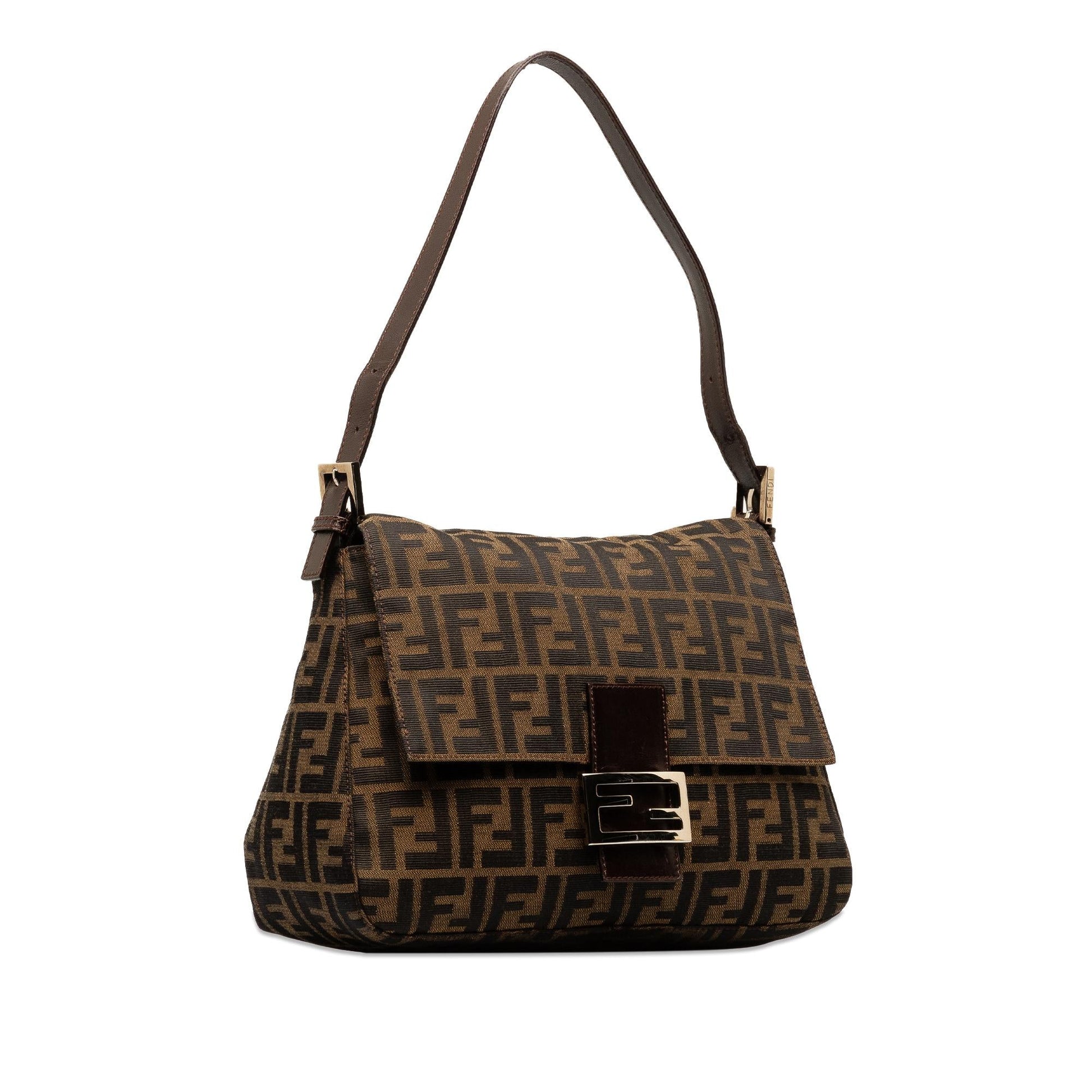 Fendi Zucca Mamma Forever Shg Yolaiv Shoulder Bag Canvas