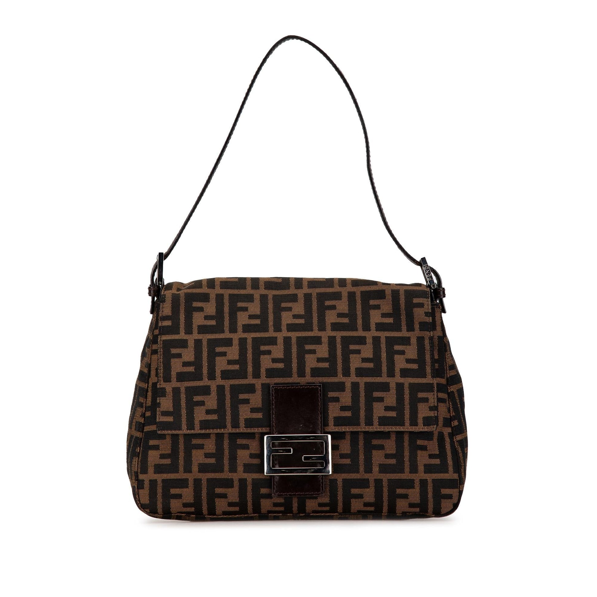Fendi Zucca Mamma Forever Shg Rn32Br Shoulder Bag Canvas