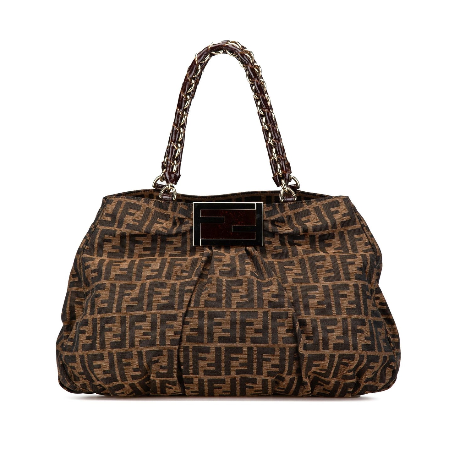 Fendi Zucca Mia Tote Canvas Tote Bag